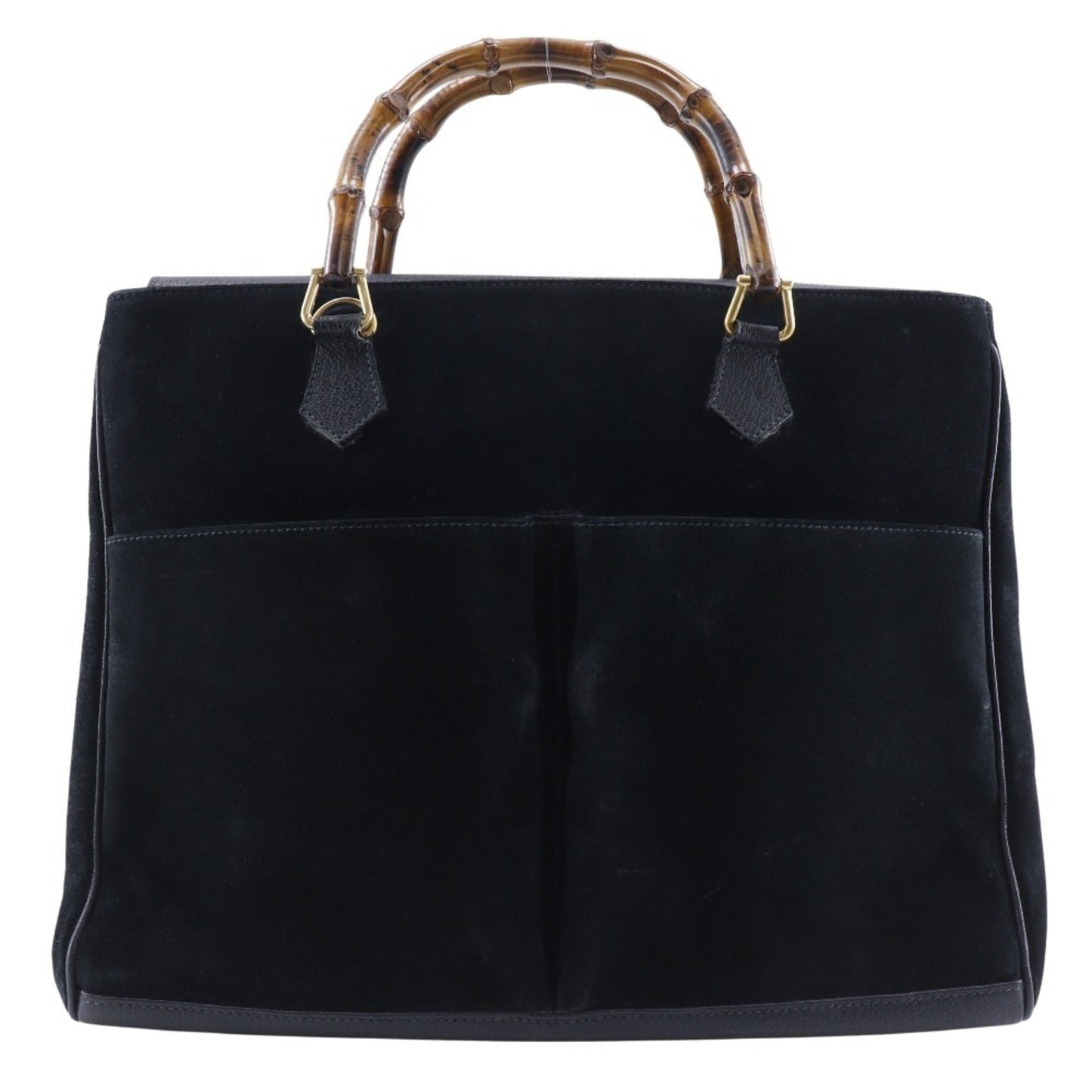 Gucci Black Suede Tote Bag ()