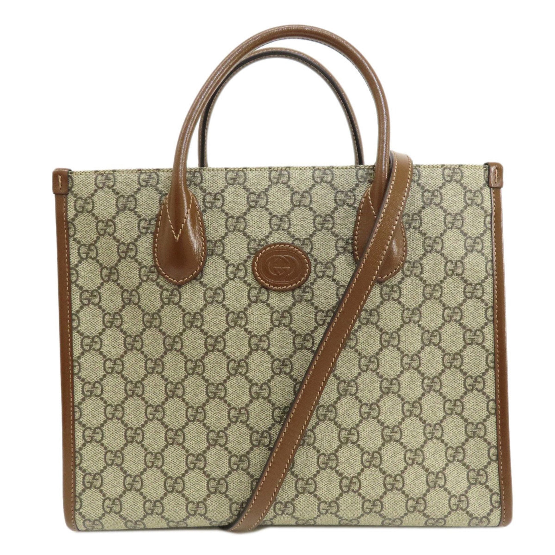 Gucci Brown Pvc Handbag ()