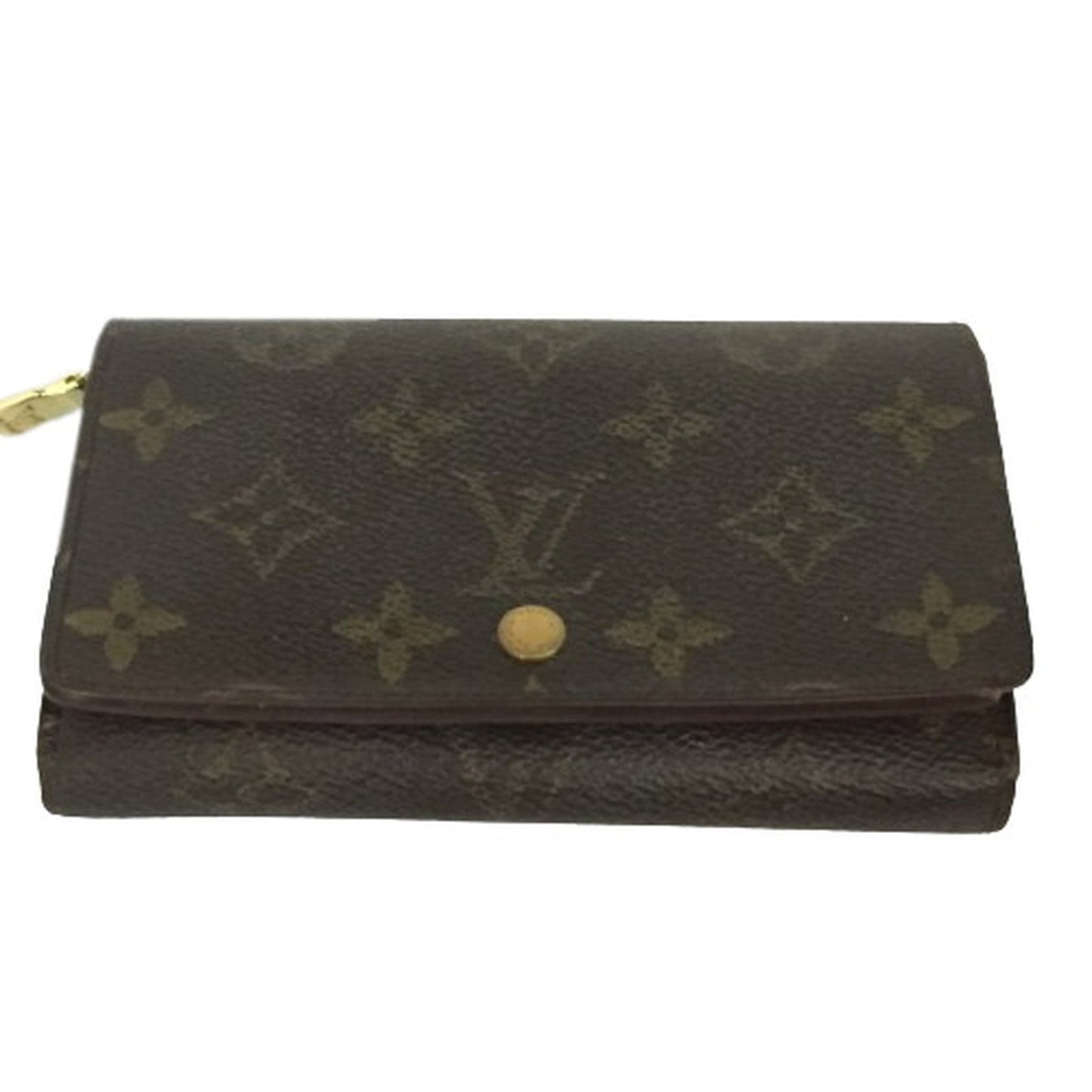 LOUIS VUITTON Portomone Vietresor Monogram M61730 LV Wallet Bifold L-shaped Zipper Women's