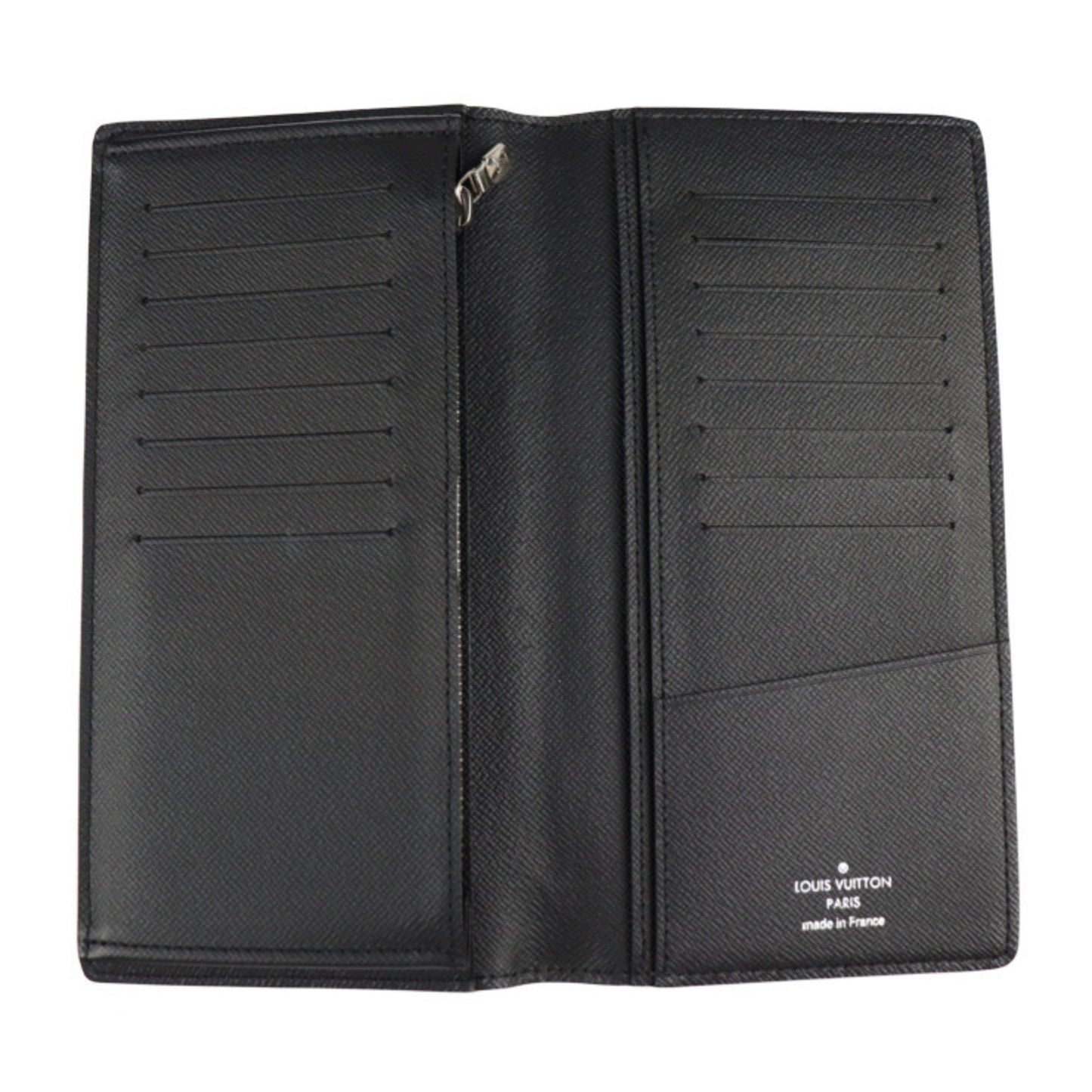 LOUIS VUITTON Portefeuil Braza Damier Stripe Bifold Wallet M81318 Canvas Blue Long Vuitton