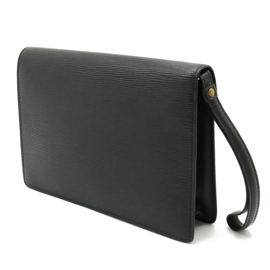LOUIS VUITTON Epi Pochette Serie Dragonne Second Bag Noir Black Key Missing M52612
