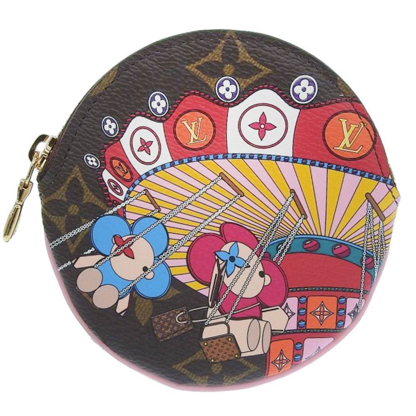 LOUIS VUITTON Monogram Portomone Ron Vivienne Coin Purse Aerial Trapeze Day Limited M69757