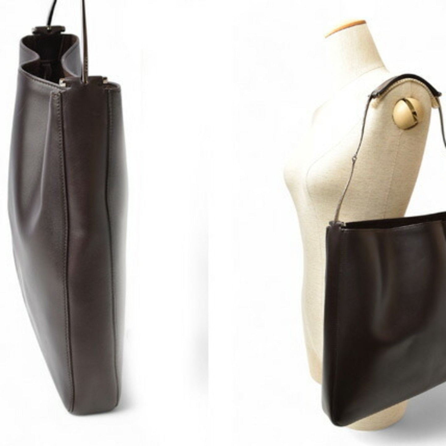 Gucci Dark Brown Leather Shoulder Bag