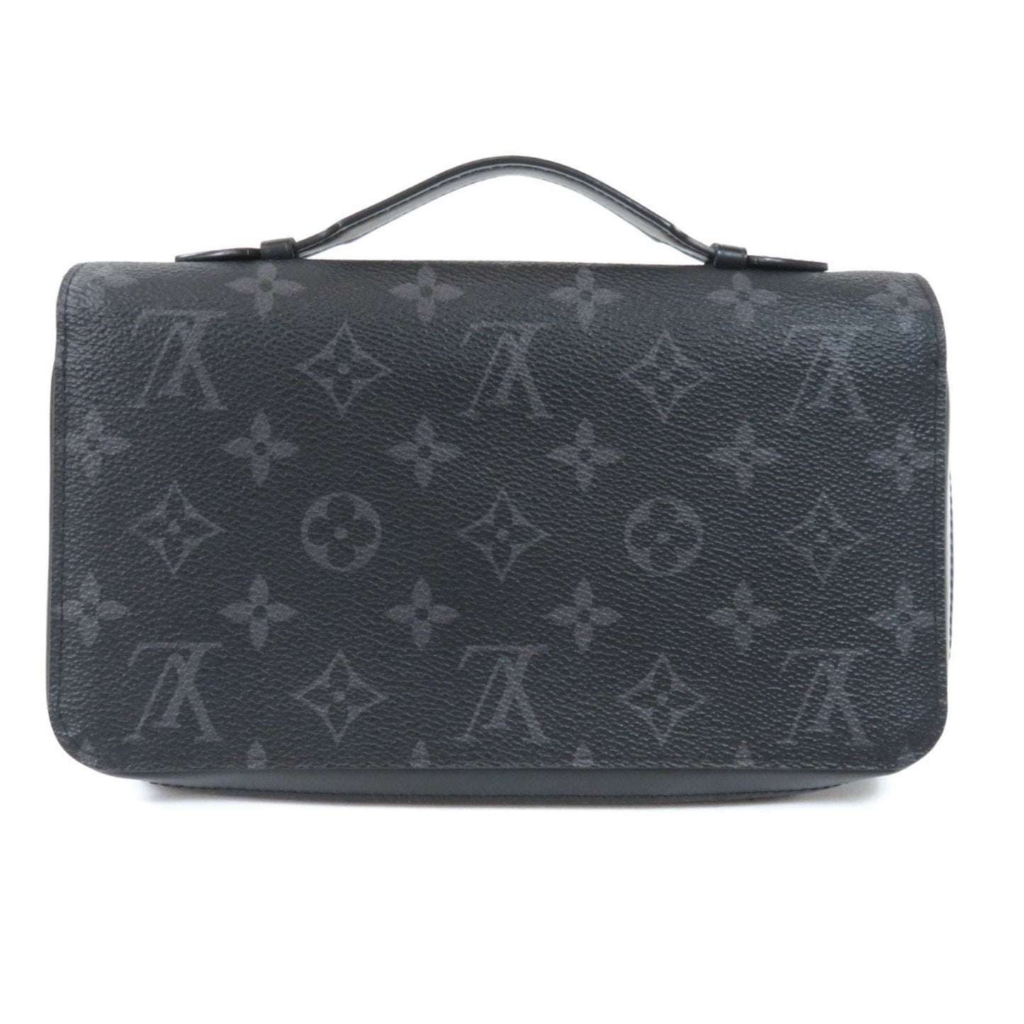 Louis Vuitton M61698 Zippy L Monogram Eclipse Long Wallet Bi-Fold Men's