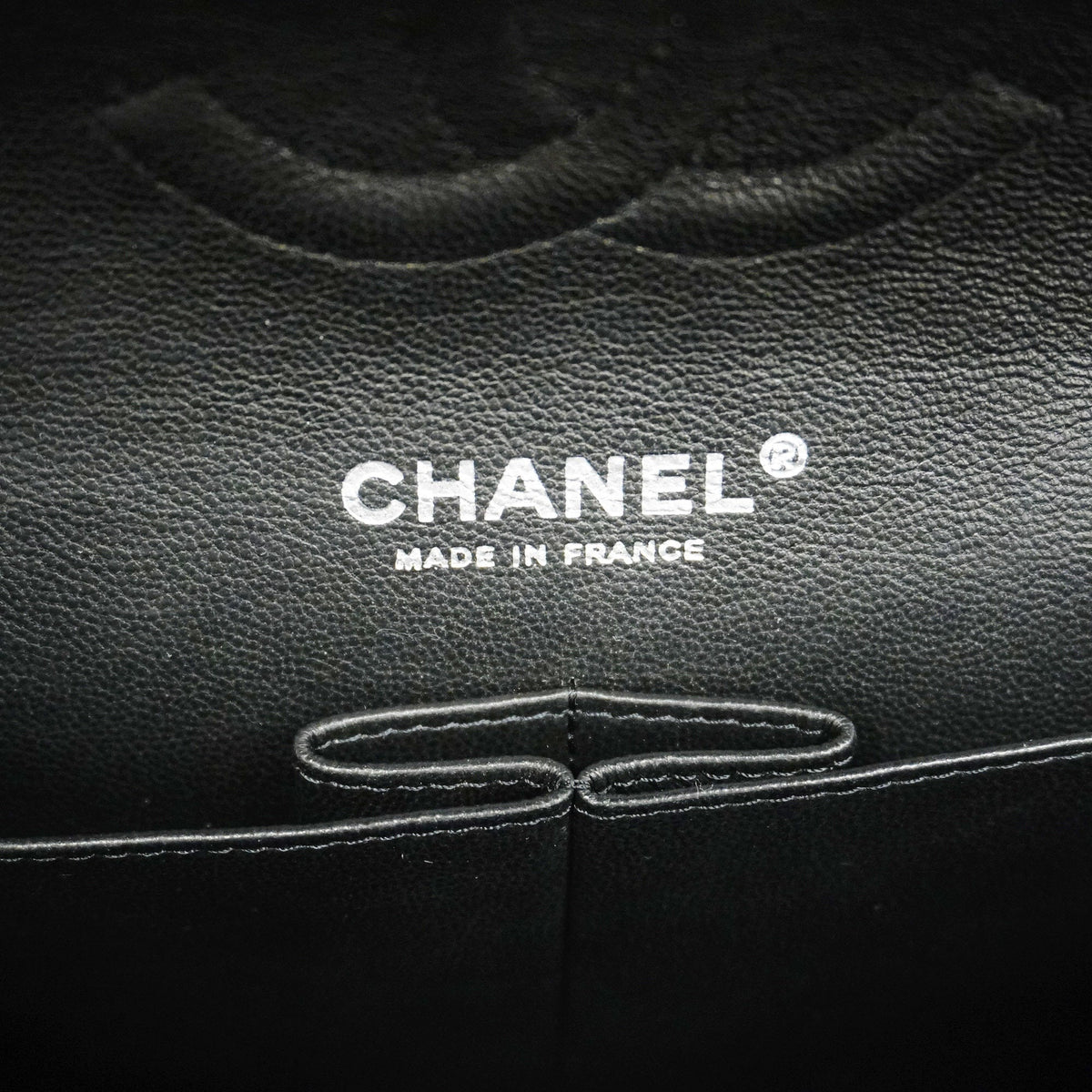 ChanelAuth  Matelasse W Flap W Chain Lambskin Women's Leather Shoulder Bag Black