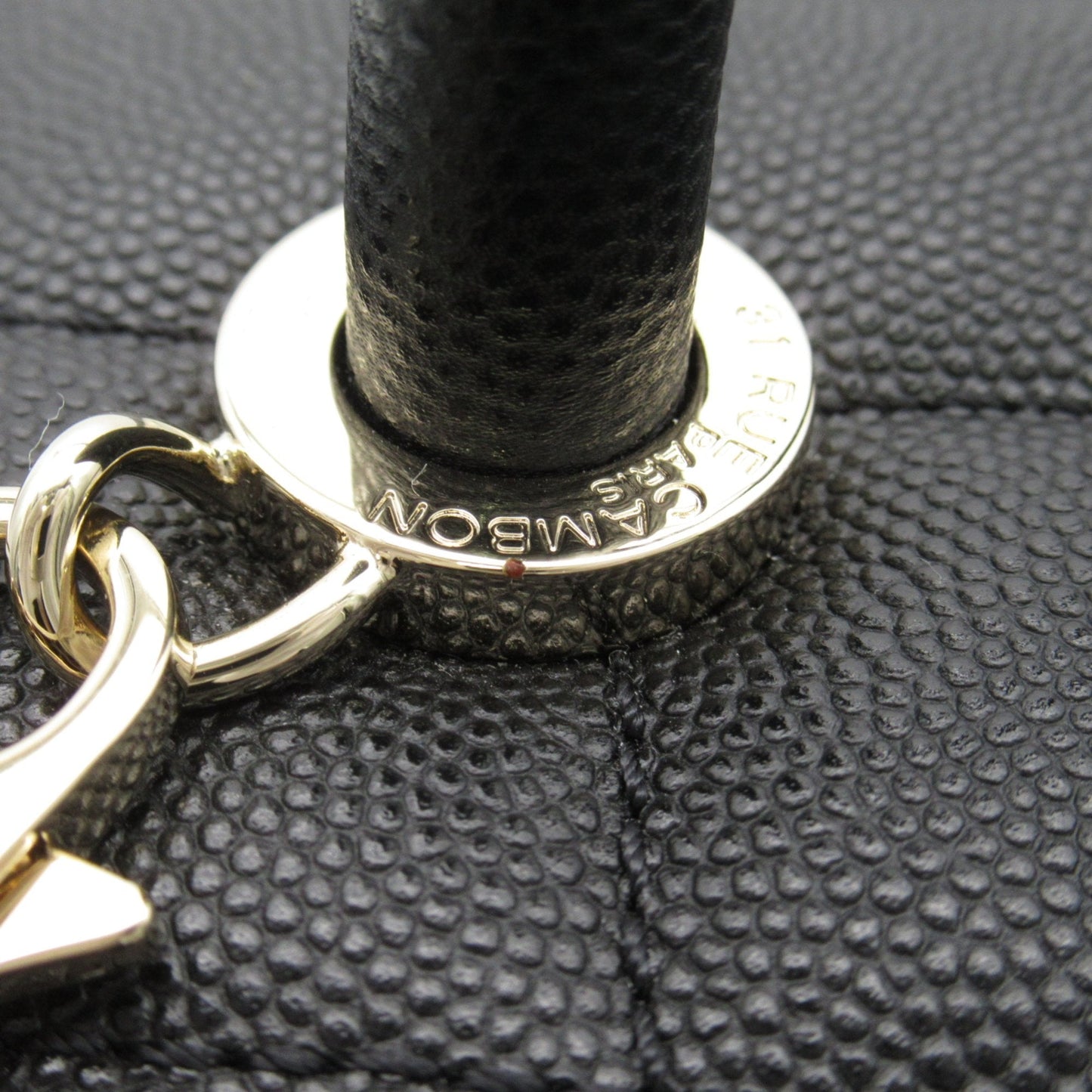 CHANEL Vanity ChainShoulder Bag Black Caviar Skin (Grained Calf)