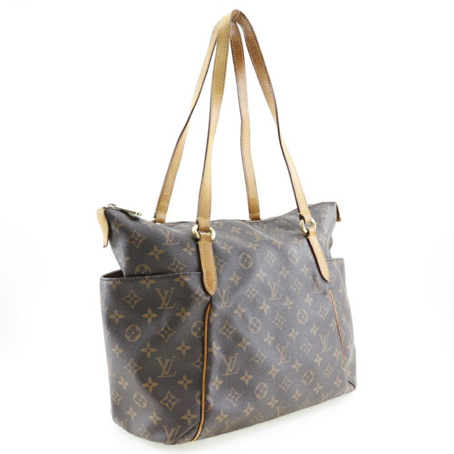 LOUIS VUITTON Totally MM Tote Bag M56689 Monogram Canvas Brown MB3193 Women's