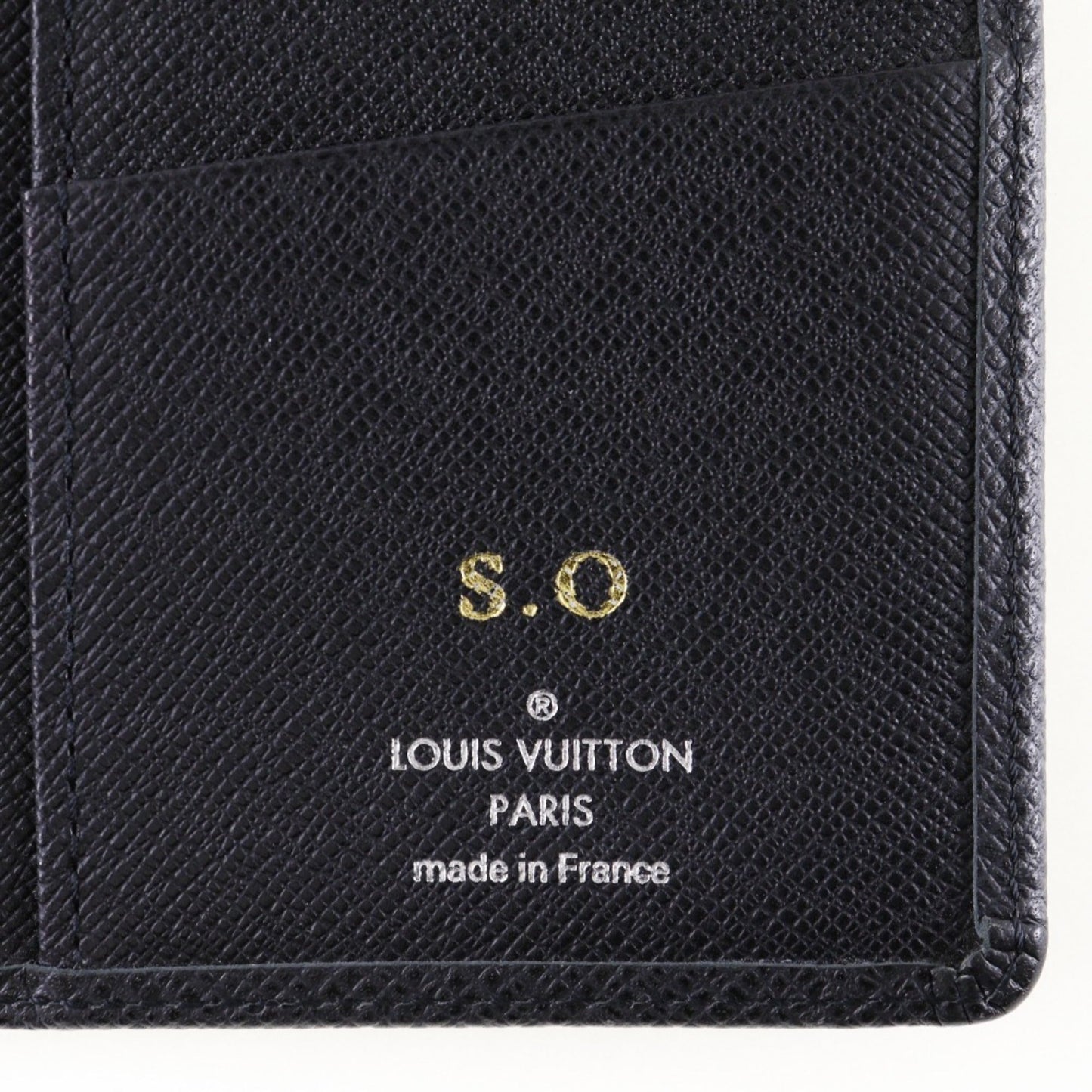LOUIS VUITTON Portefeuille Braza Long Wallet M32572 Taiga Ardoise France Year 2011 Black SP0141 Open Portefeiulle braza Men's
