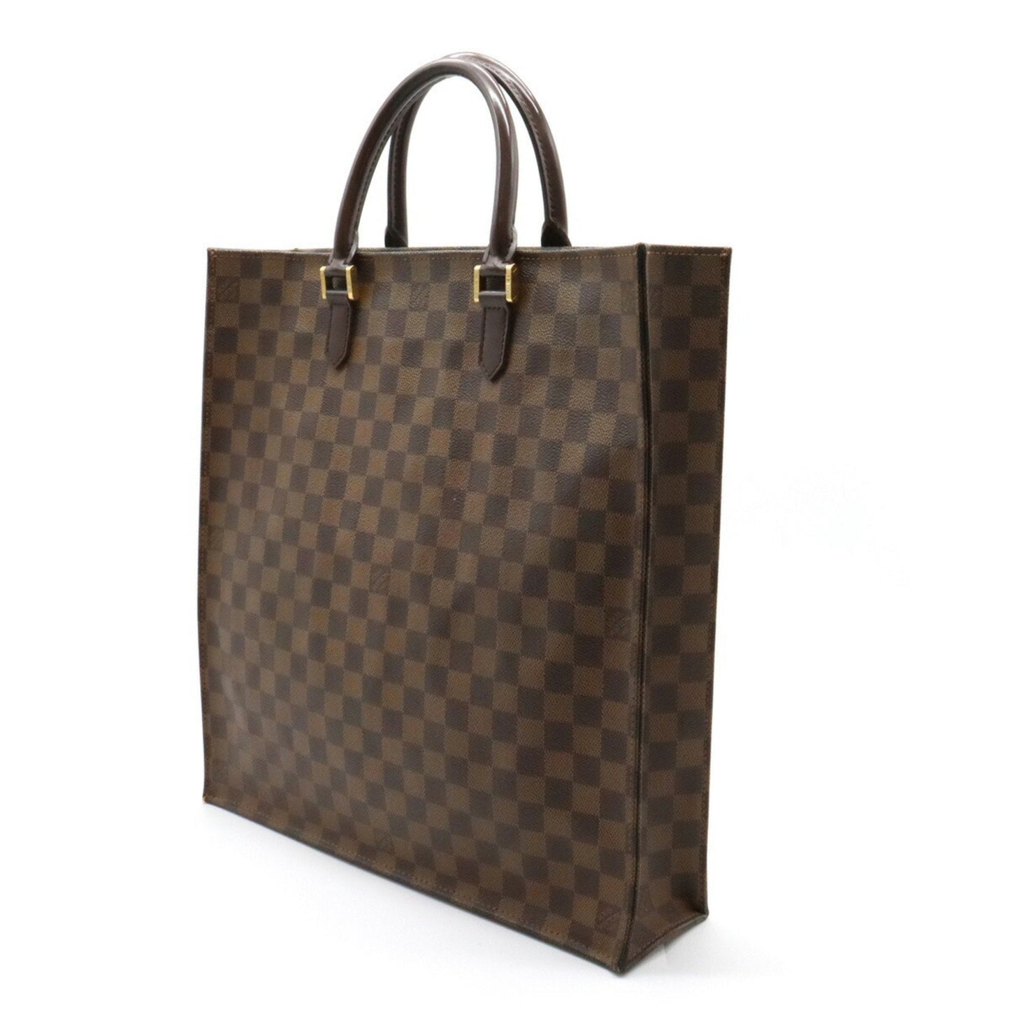 LOUIS VUITTON Damier Sac Pla Tote Bag Handbag Square Type N51140