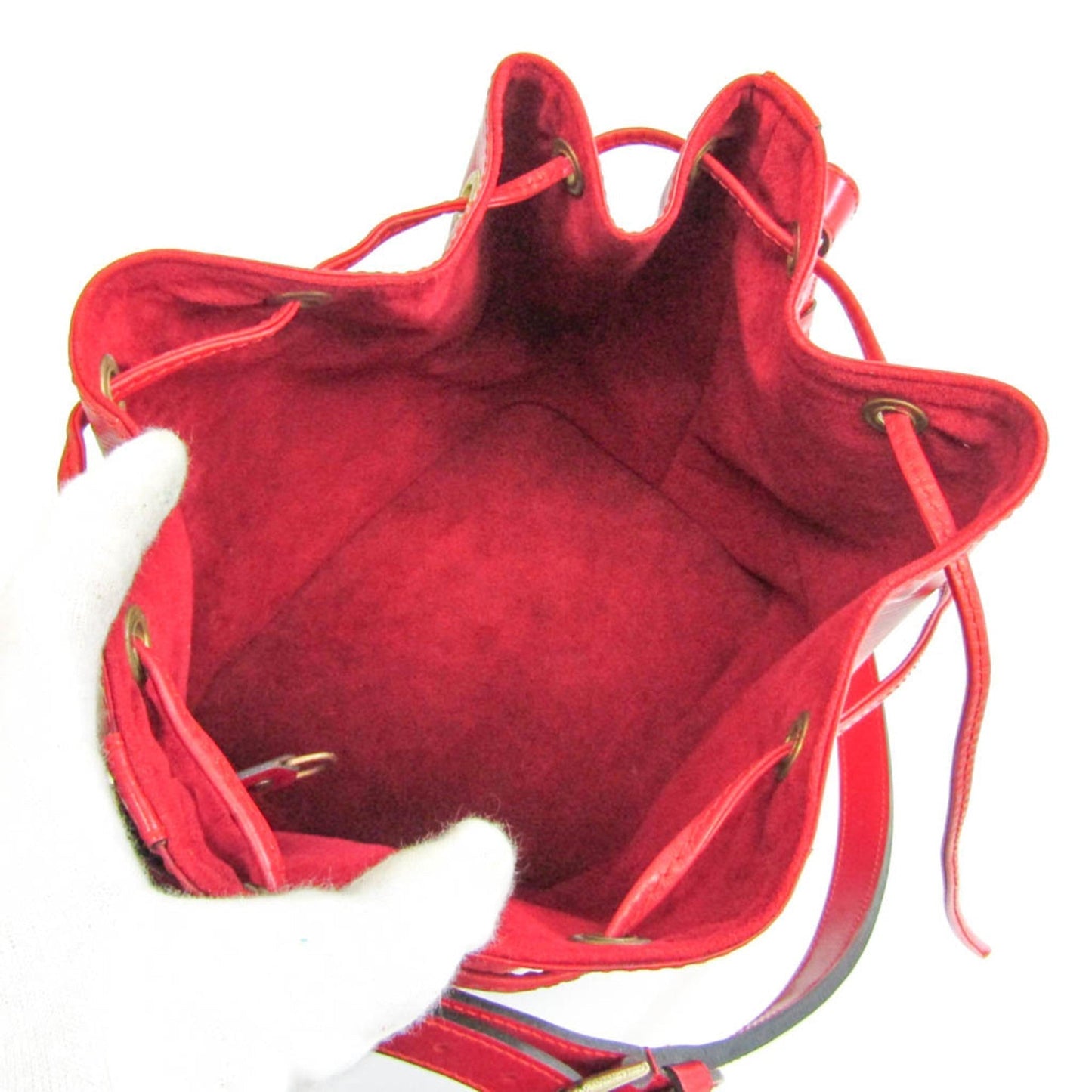 Louis Vuitton Epi Petit Noe M44107 Women's Shoulder Bag Castilian Red