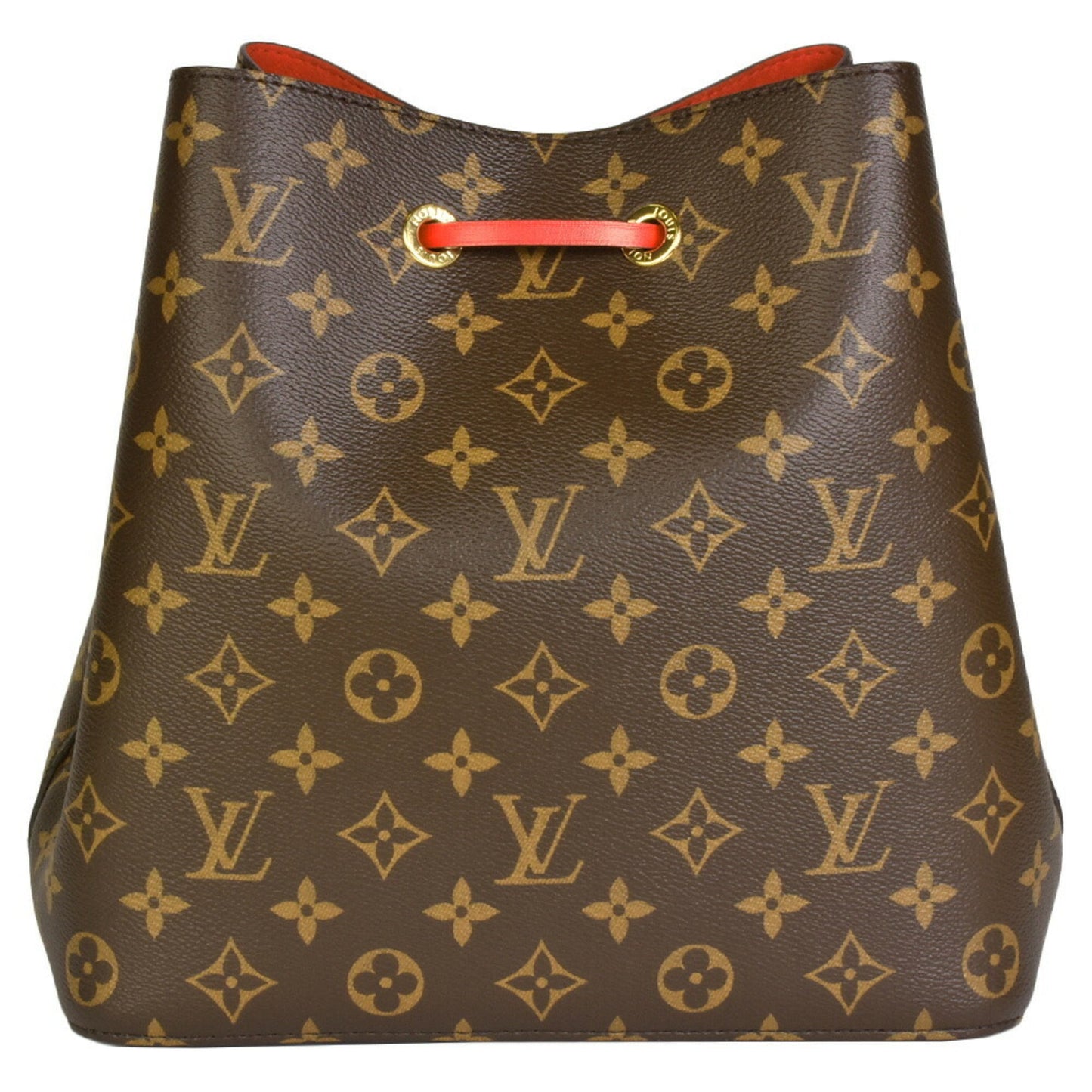 LOUIS VUITTON Neonoe Strap Shoulder Bag Monogram Canvas Coquelicot M44021