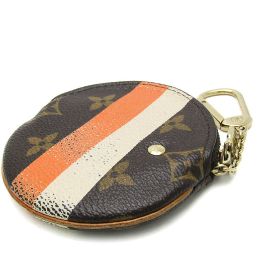 LOUIS VUITTON Monogram Groom Porto Mone Ron M60037 Women,Men Monogram Groom Coin Purse/coin Case Monogram,Orange