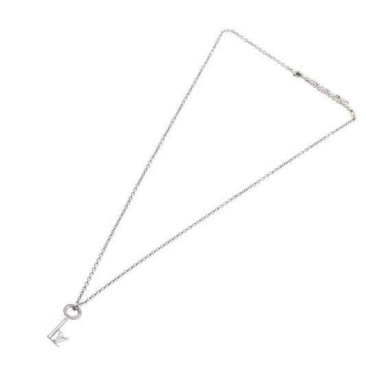 LOUIS VUITTON LV Key Necklace M00678 Silver Men's
