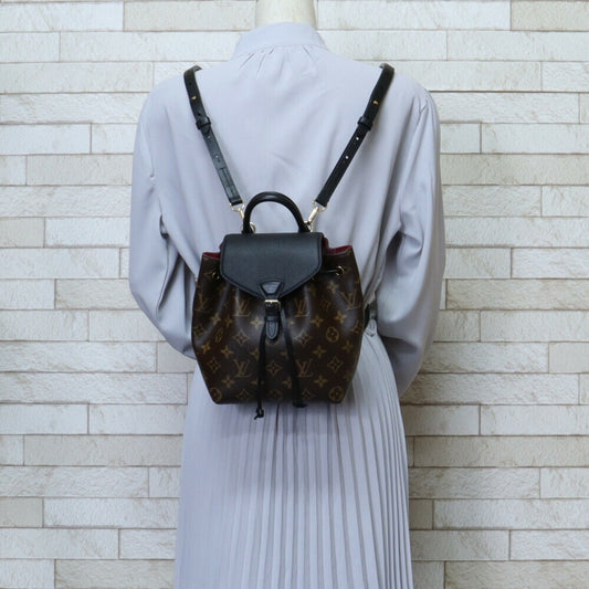 LOUIS VUITTON Montsouris NM BB Rucksack/Daypack Monogram Canvas M45516 Women's