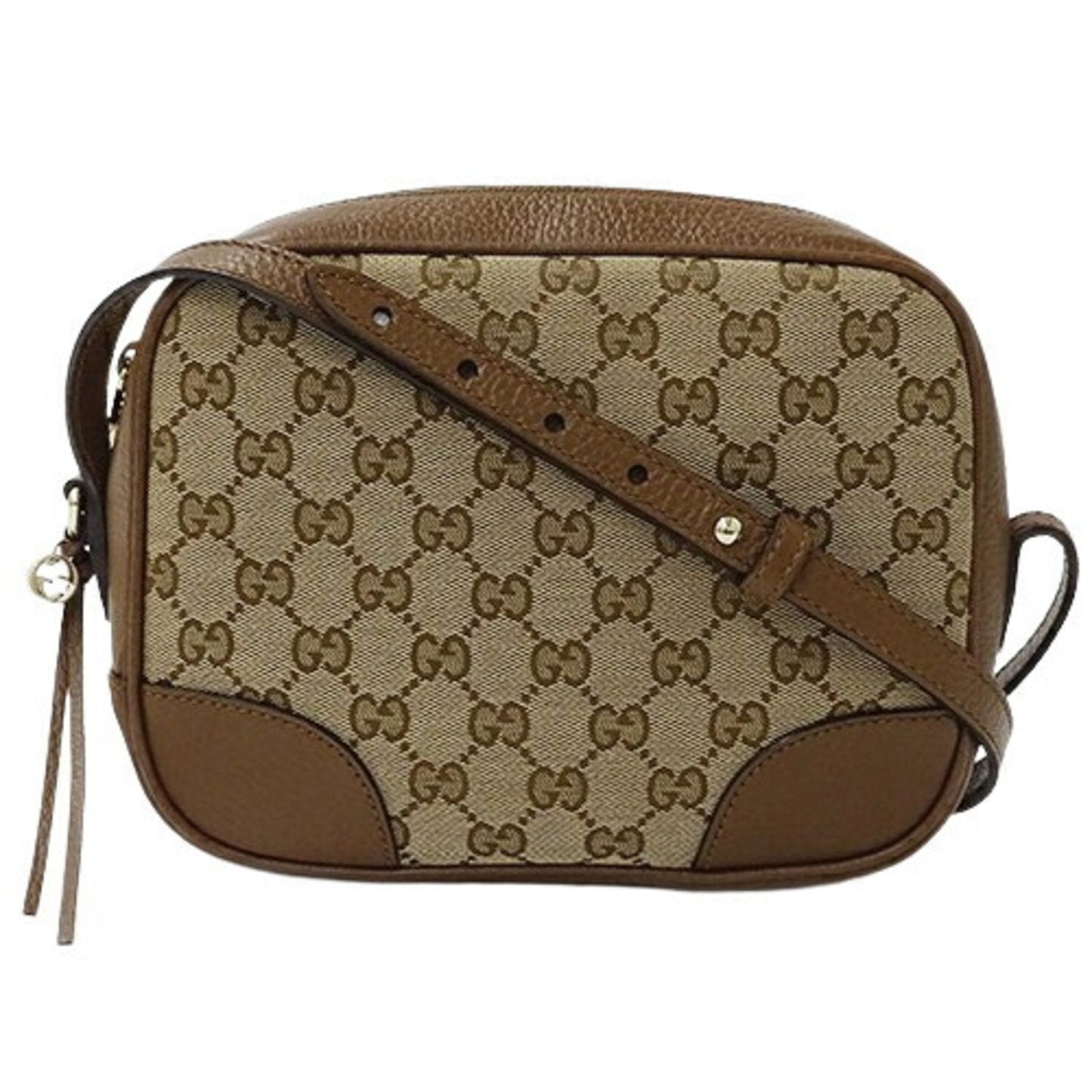Gucci Gg Canvas Beige Brown Gg Canvas Shoulder Bag