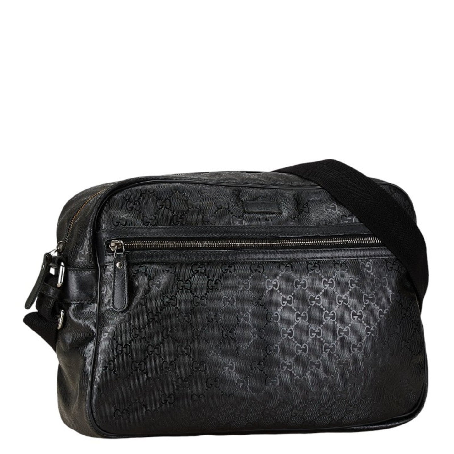 Gucci Black Pvc Leather Shoulder Bag