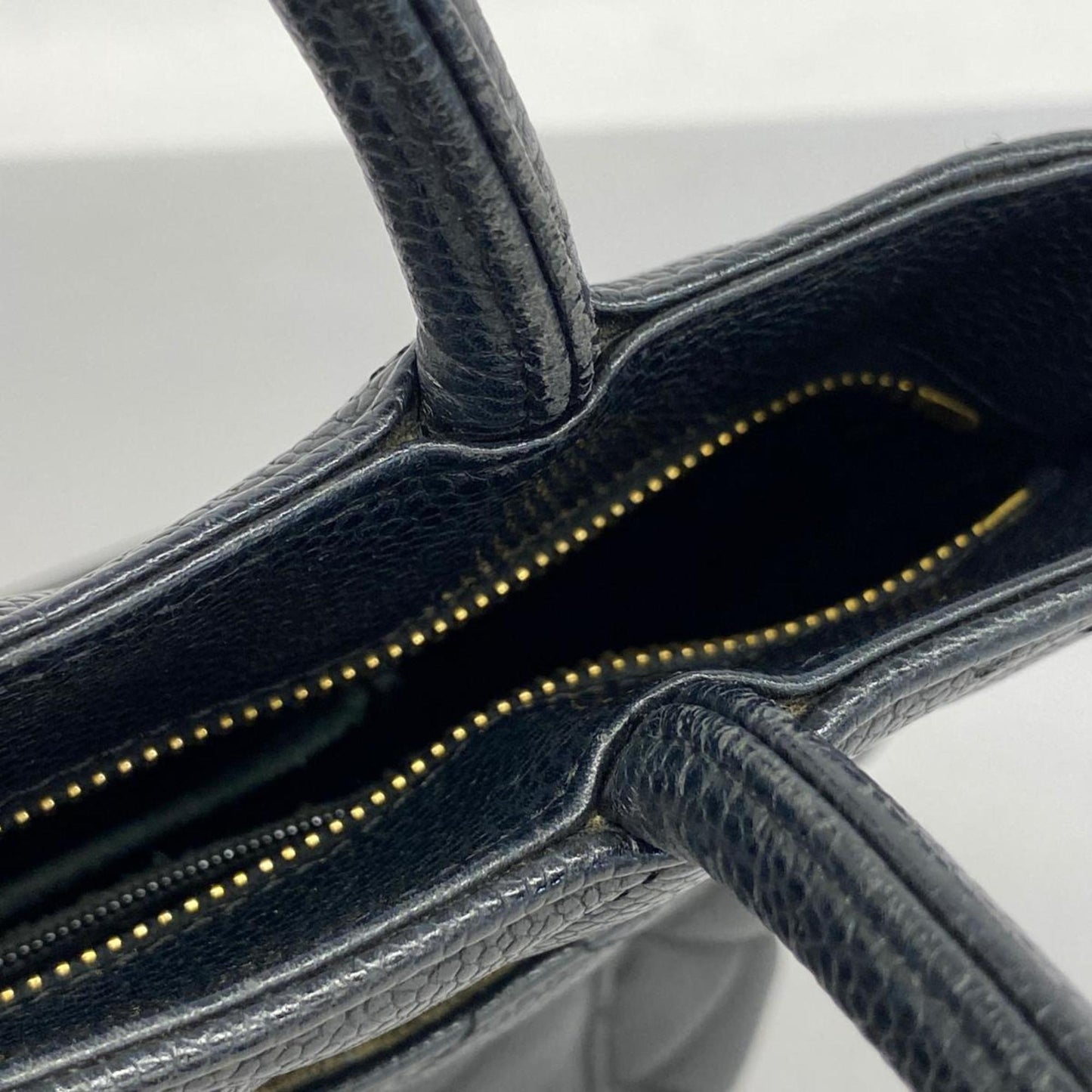 Chanel Tote Bag Reproduction Caviar Skin Black Women's