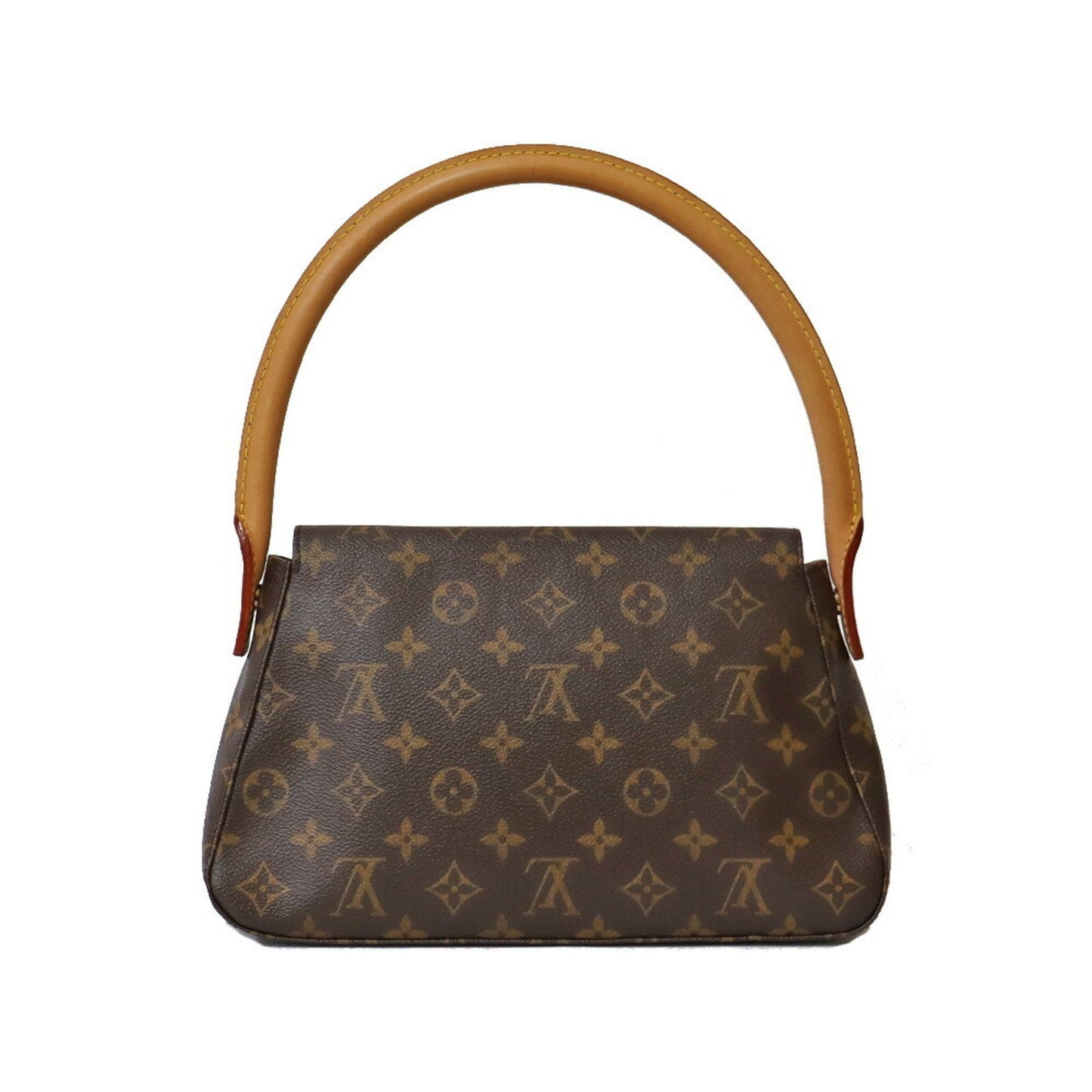 LOUIS VUITTON Shoulder Bag Monogram Mini Looping M51147 Brown Women's Canvas