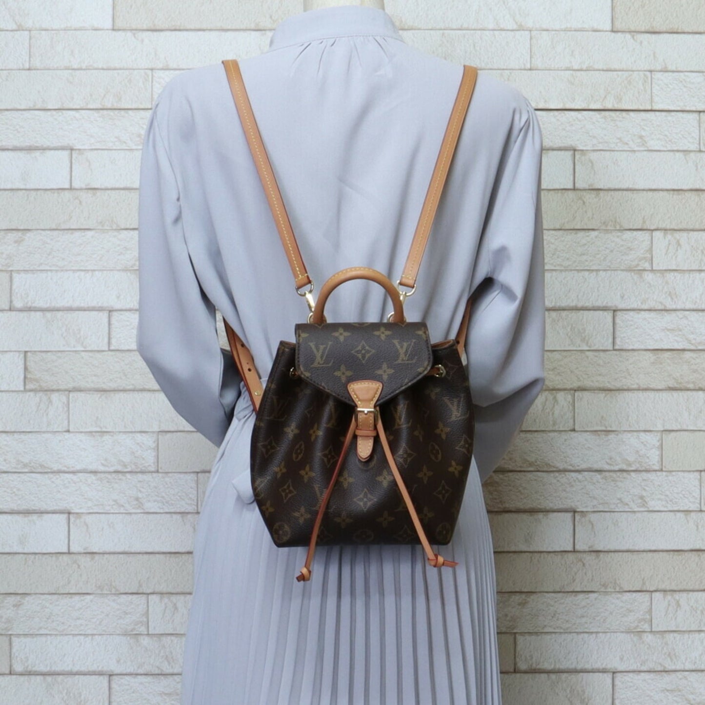 LOUIS VUITTON Montsouris NMBB Monogram Rucksack/Daypack Canvas M45502 Women's