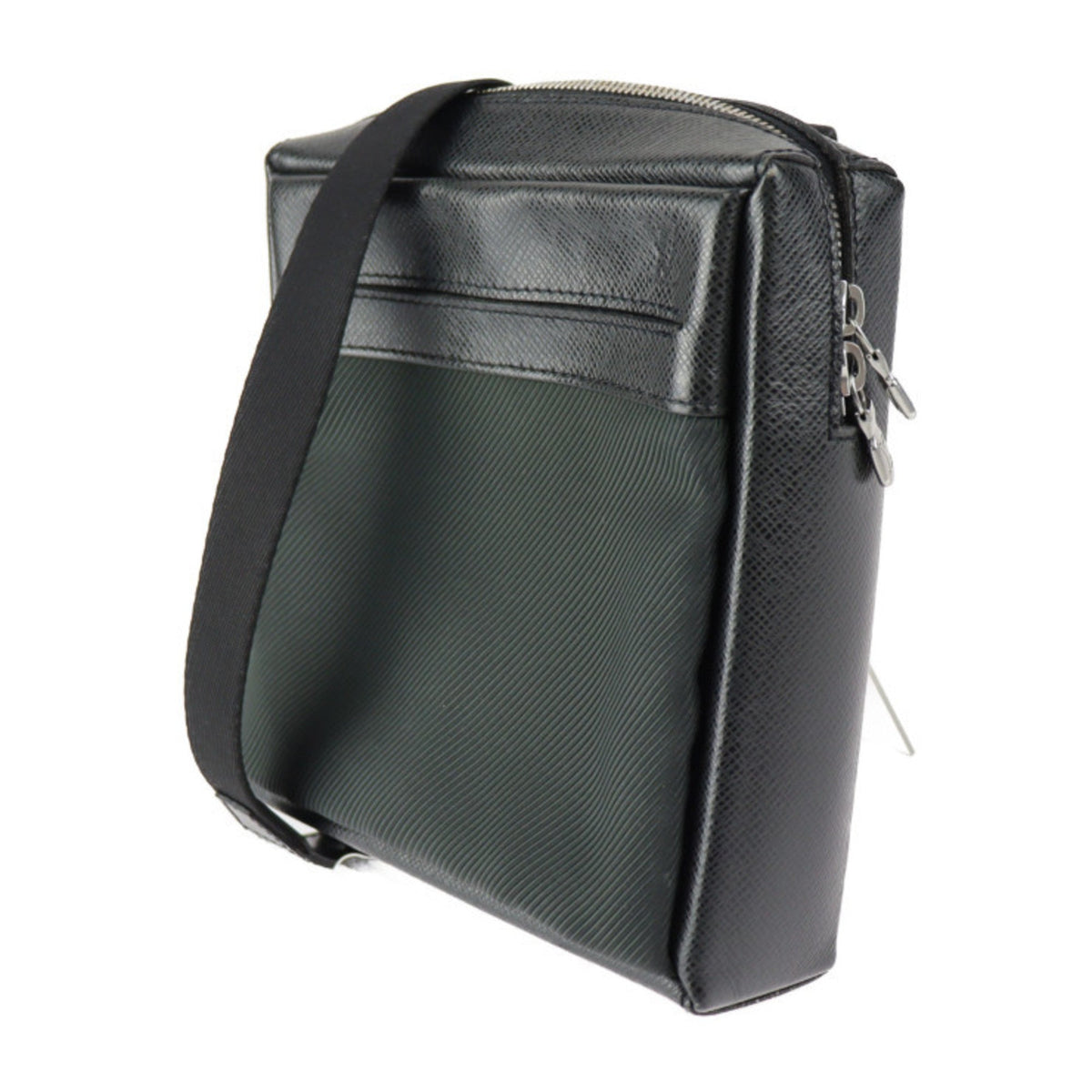 LOUIS VUITTON Sayan Shoulder Bag M30902 Taiga Canvas Altoise Black Green Silver Hardware Messenger Vuitton