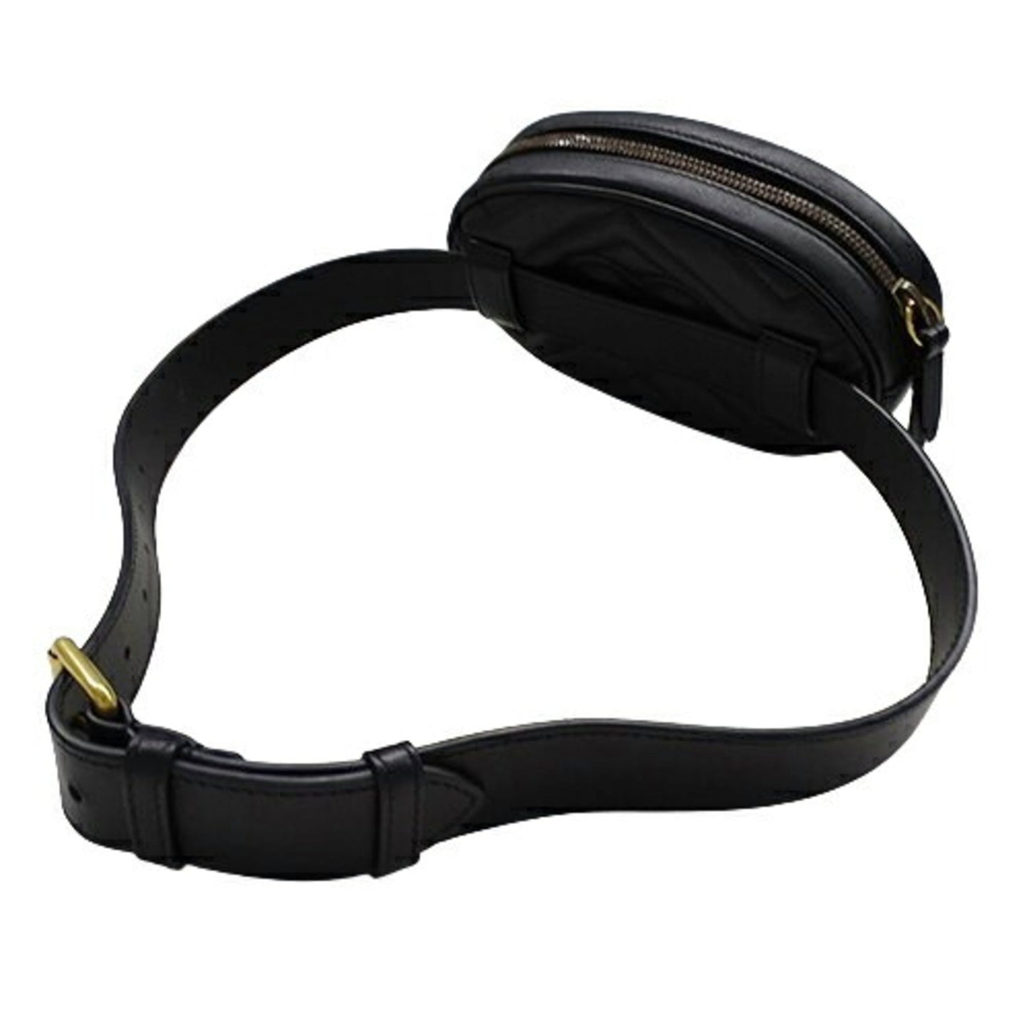 Gucci Black Leather Fanny Pack Sling Bag