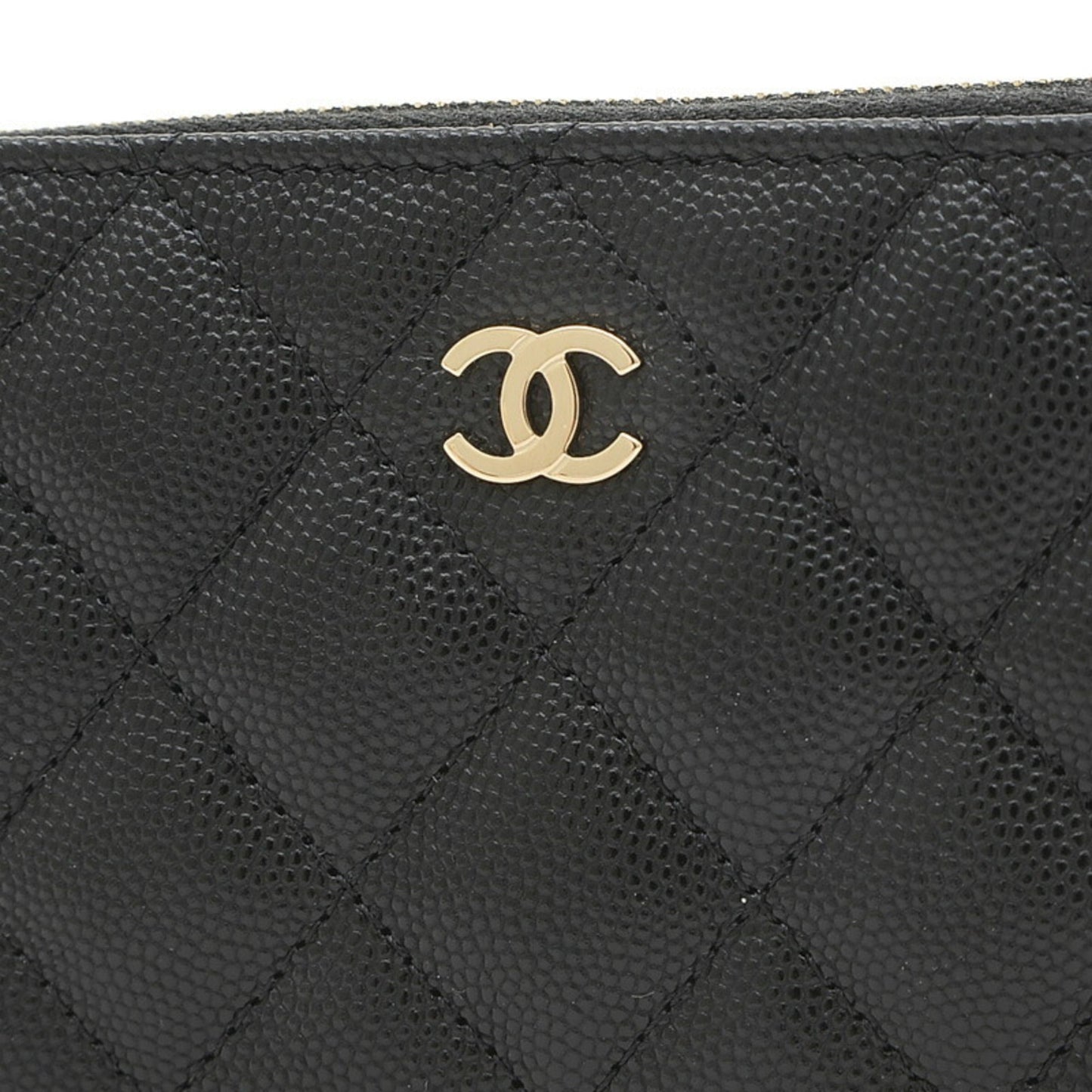 Chanel Matelasse Medium Wallet Caviar Skin Black AP0226