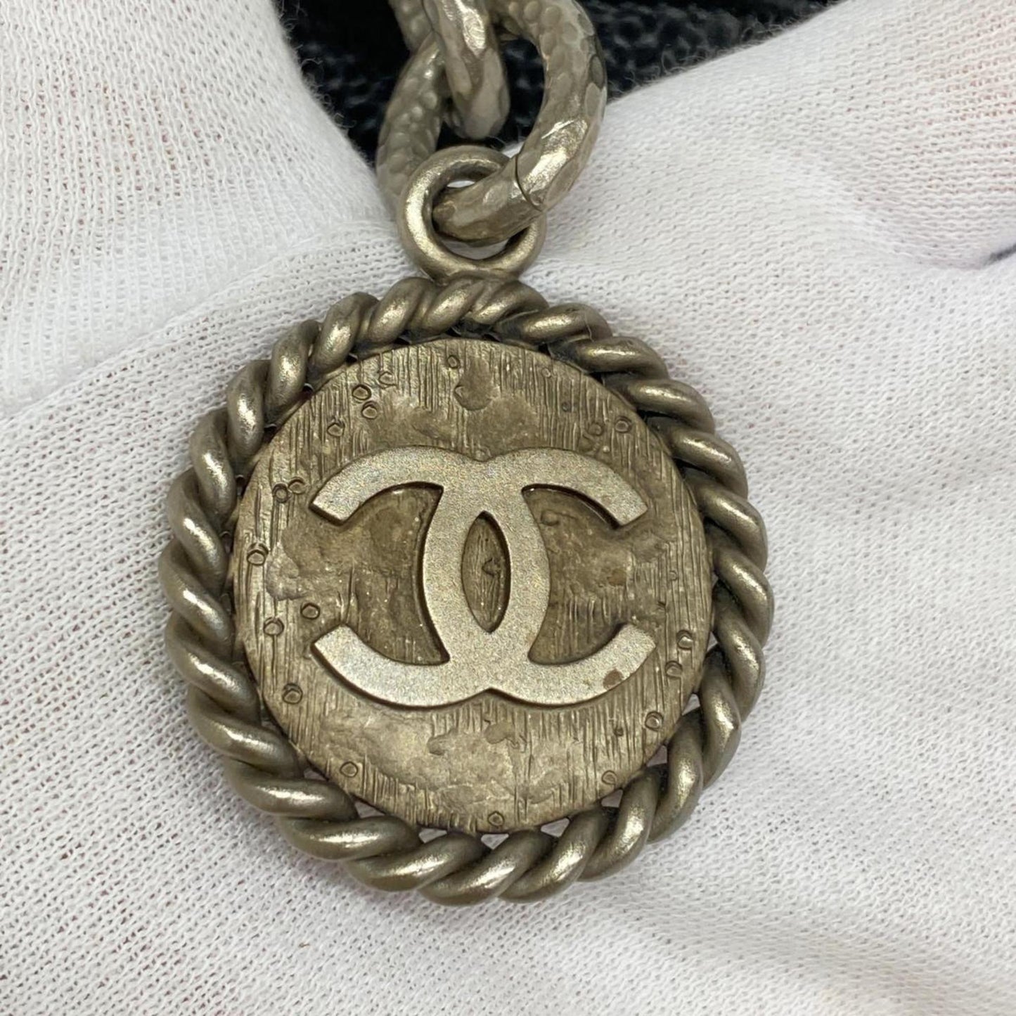 Chanel Tote Bag Reproduction Caviar Skin Black Women's