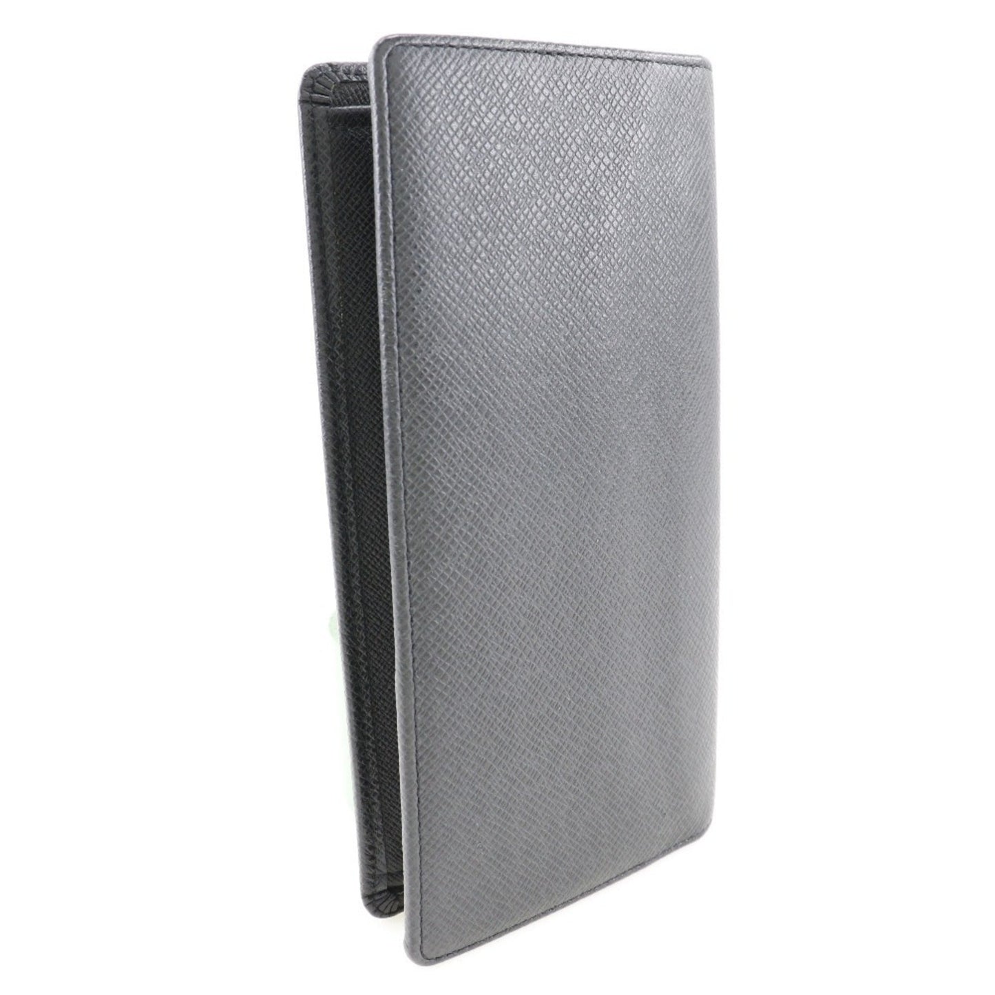 LOUIS VUITTON Portefeuille Braza Long Wallet M32572 Taiga Ardoise France Year 2011 Black SP0141 Open Portefeiulle braza Men's