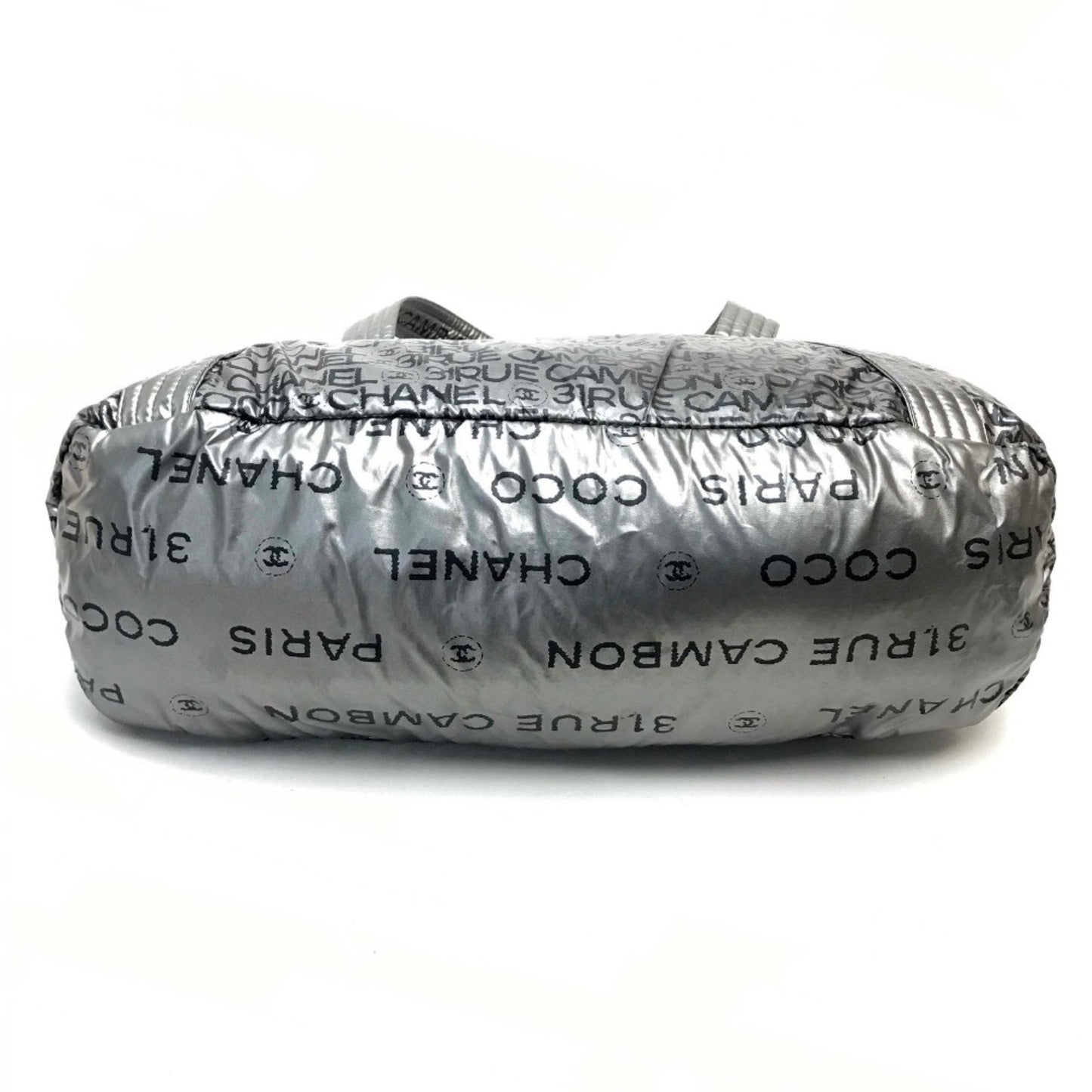 Chanel Bag Mini Boston Shoulder Bag Tote Bag Silver