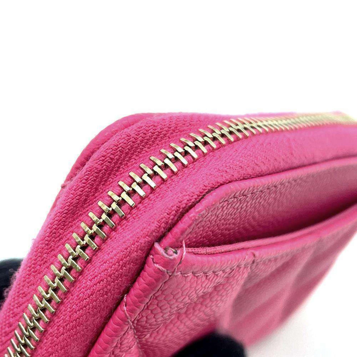Chanel Wallet/Coin Case Classic Zip Coin Purse Matelasse Coco Mark Caviar Skin AP0216