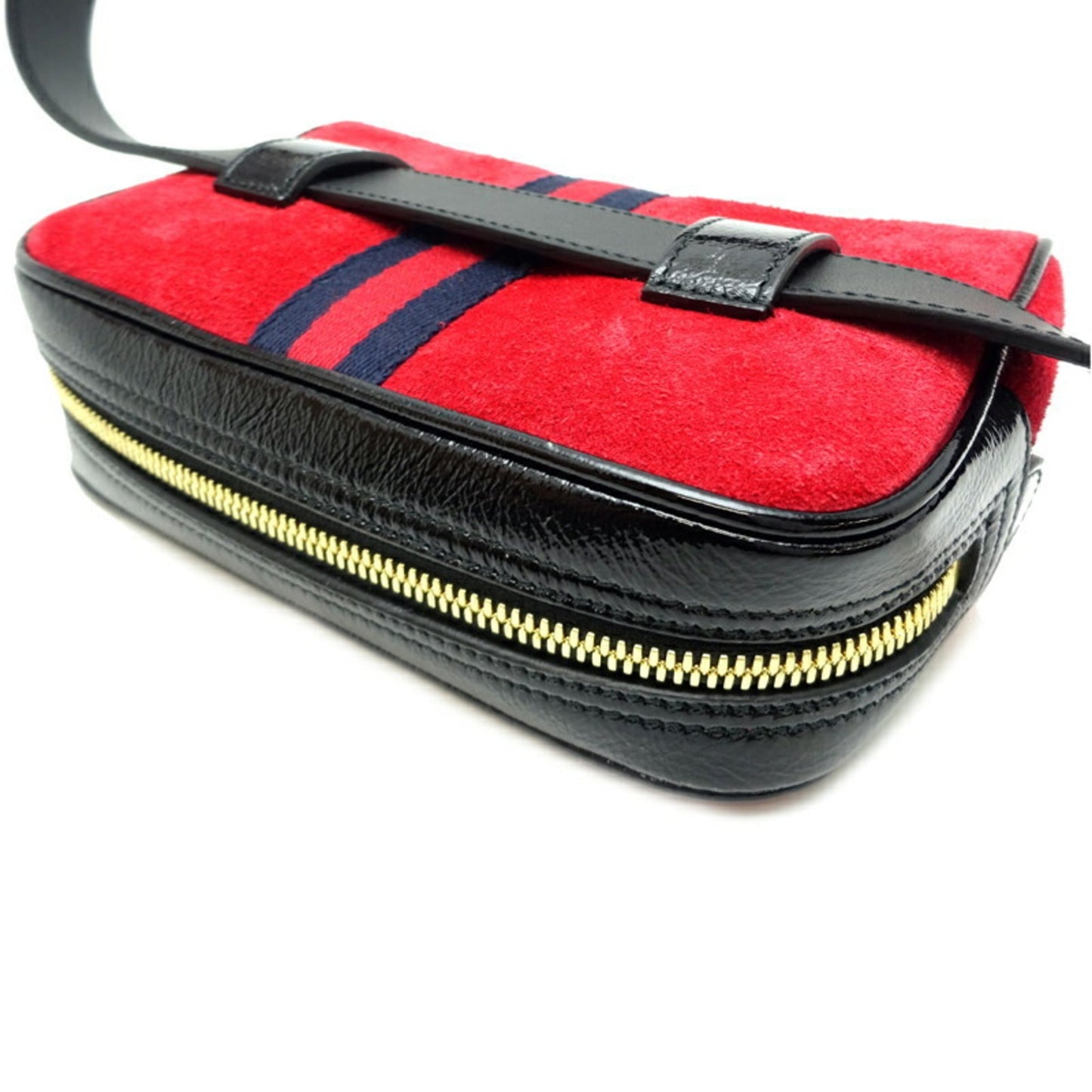 Gucci Red Color Suede Fanny Pack