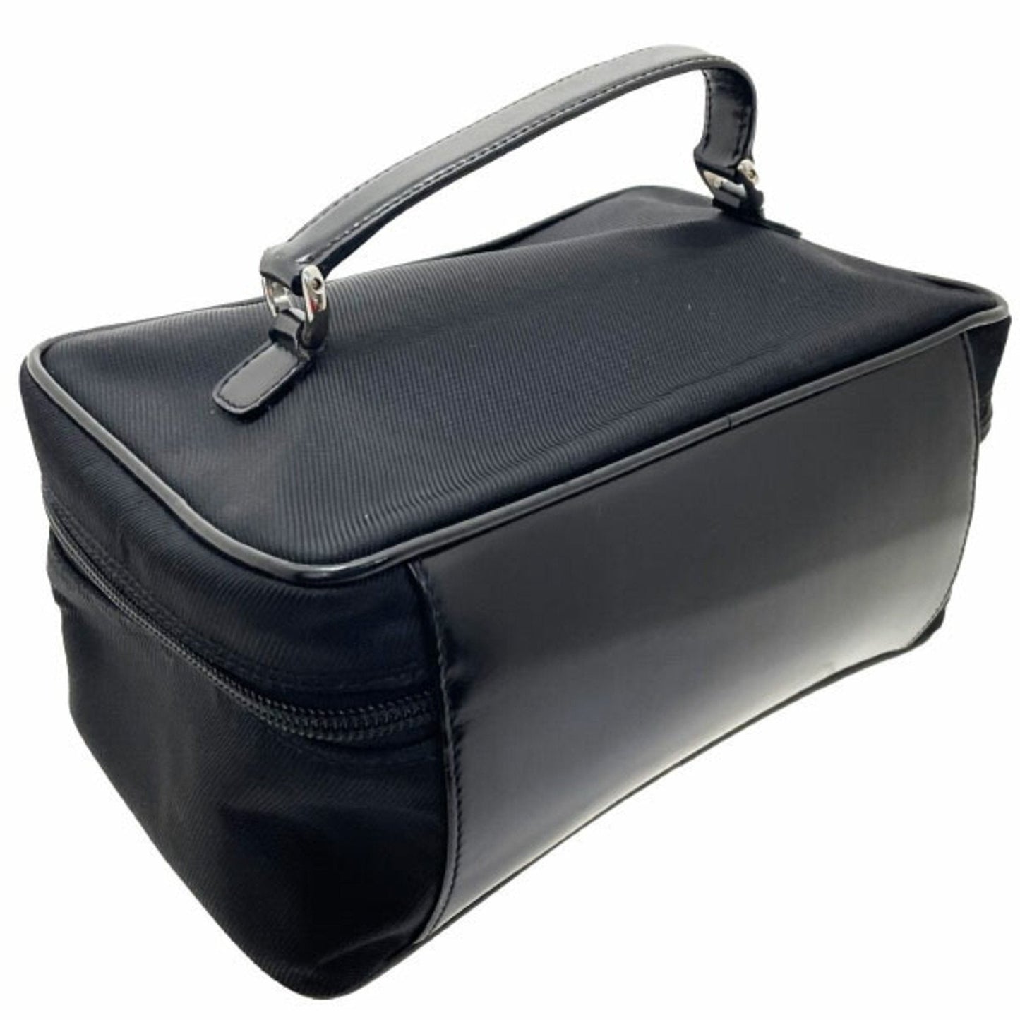 Gucci Bamboo Black Leather Handbag Vanity Bag