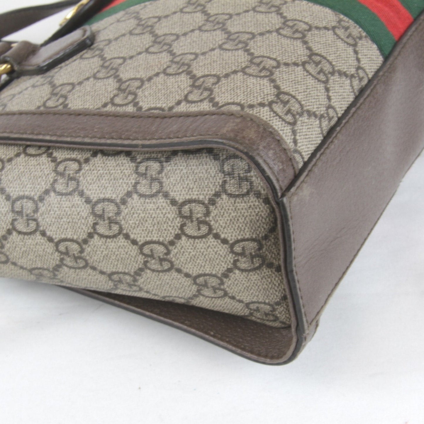 Gucci Brown Gg Supreme Canvas Shoulder Bag