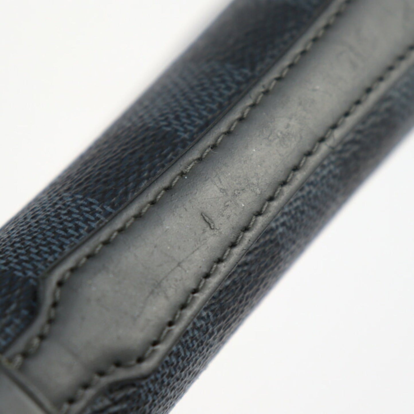 LOUIS VUITTON Zippy XL Damier Ecobalt Long Wallet N41590 PVC Leather Navy Silver Hardware Round Zipper Travel Case Handbag Vuitton