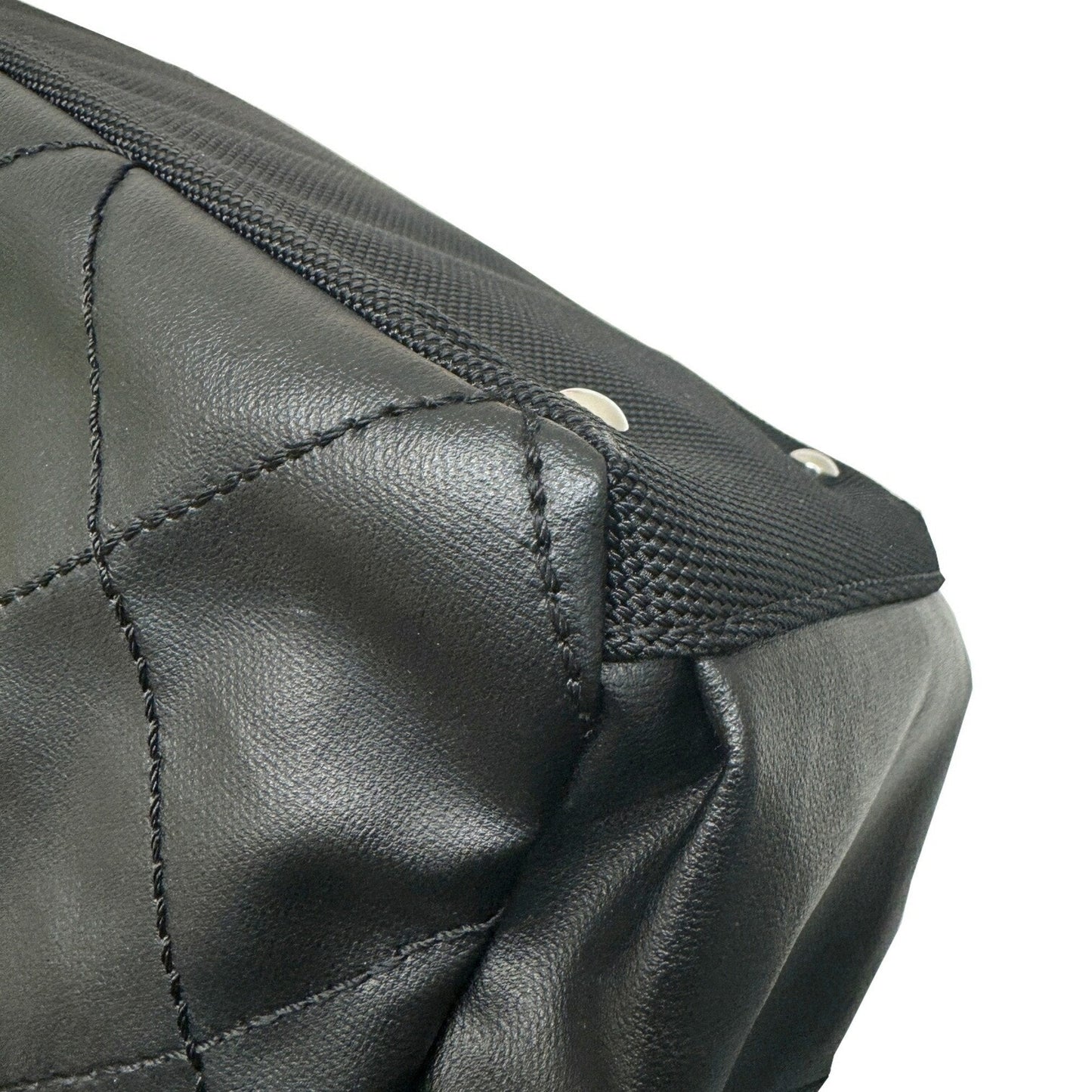 CHANEL Paris Biarritz Shoulder Bag A34205 Coated Canvas Black 1