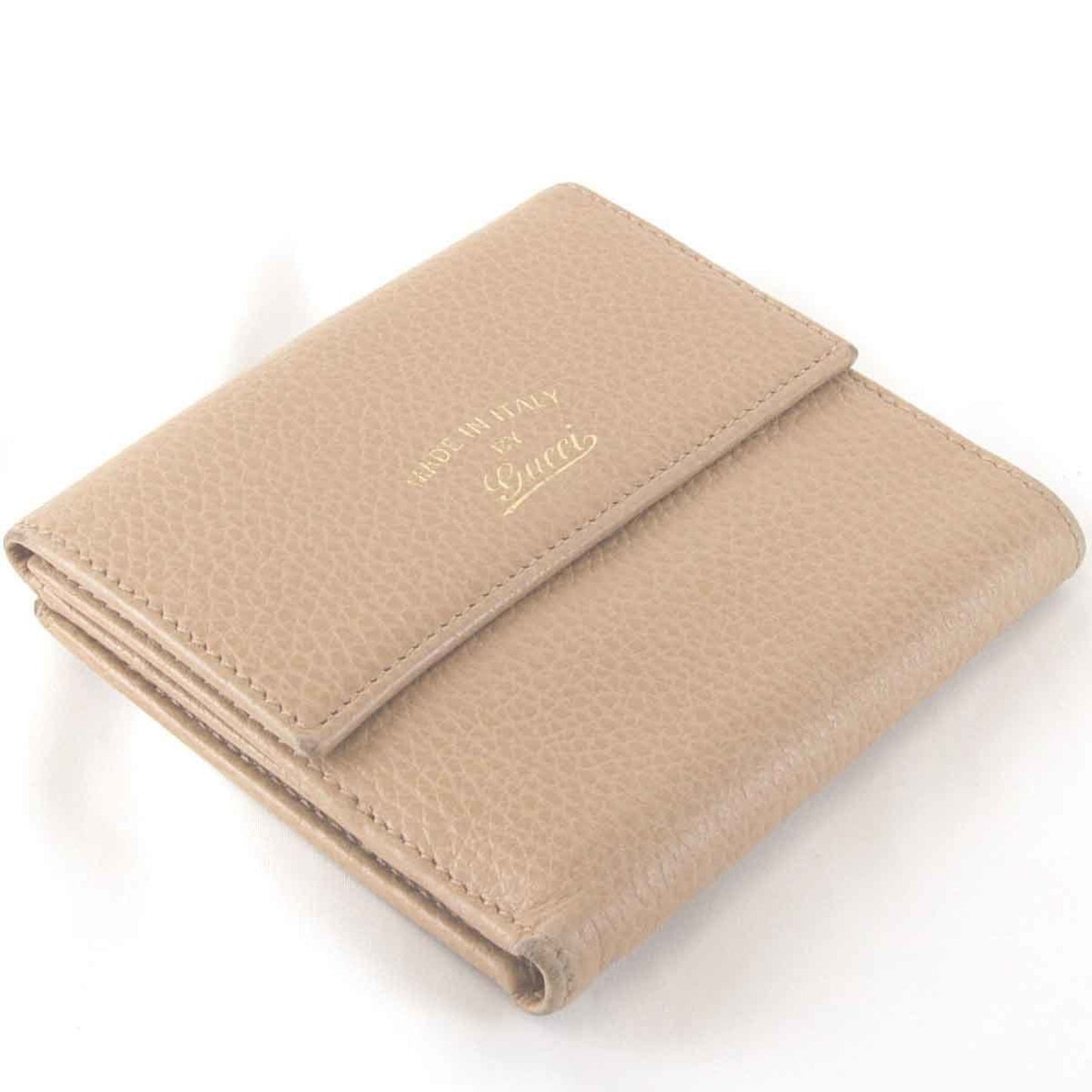 Gucci Beige Leather Wallet (Bi-Fold)