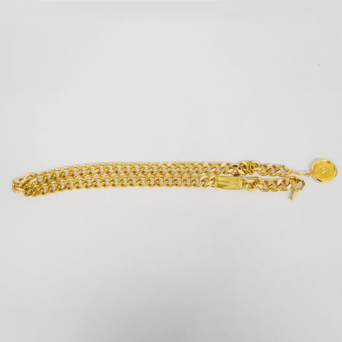 ChanelAuth  Chain Belt Gold Metal Women's Chain Belt