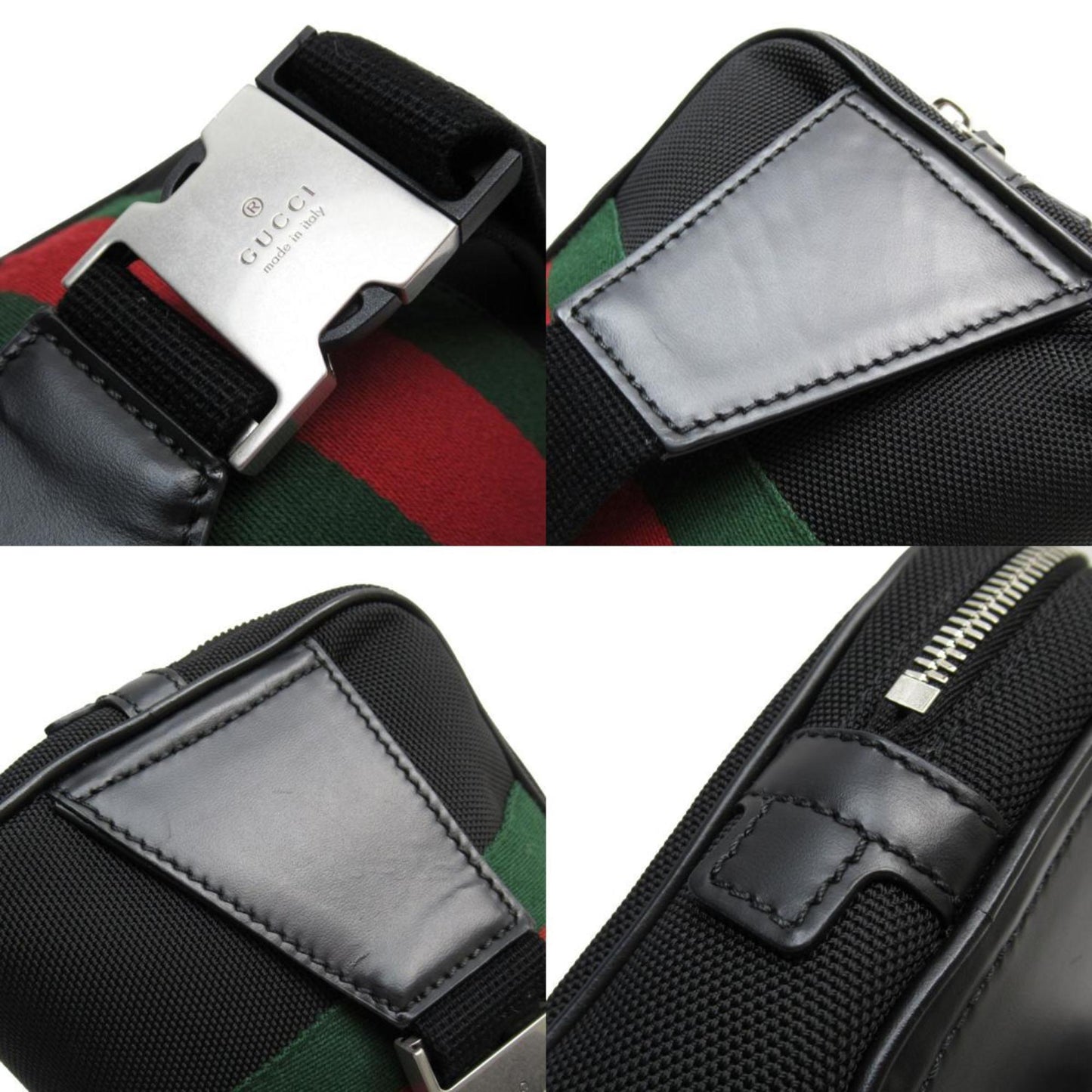 Gucci Black Nylon Canvas Sling Bag