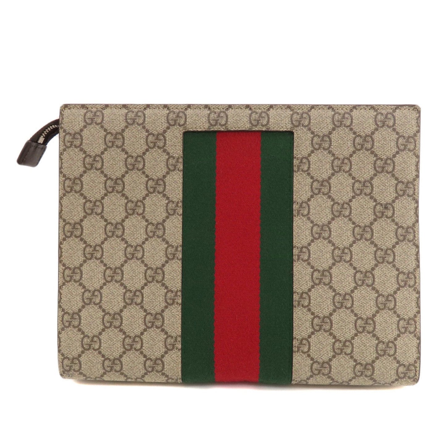 Gucci Brown Pvc Clutch Bag