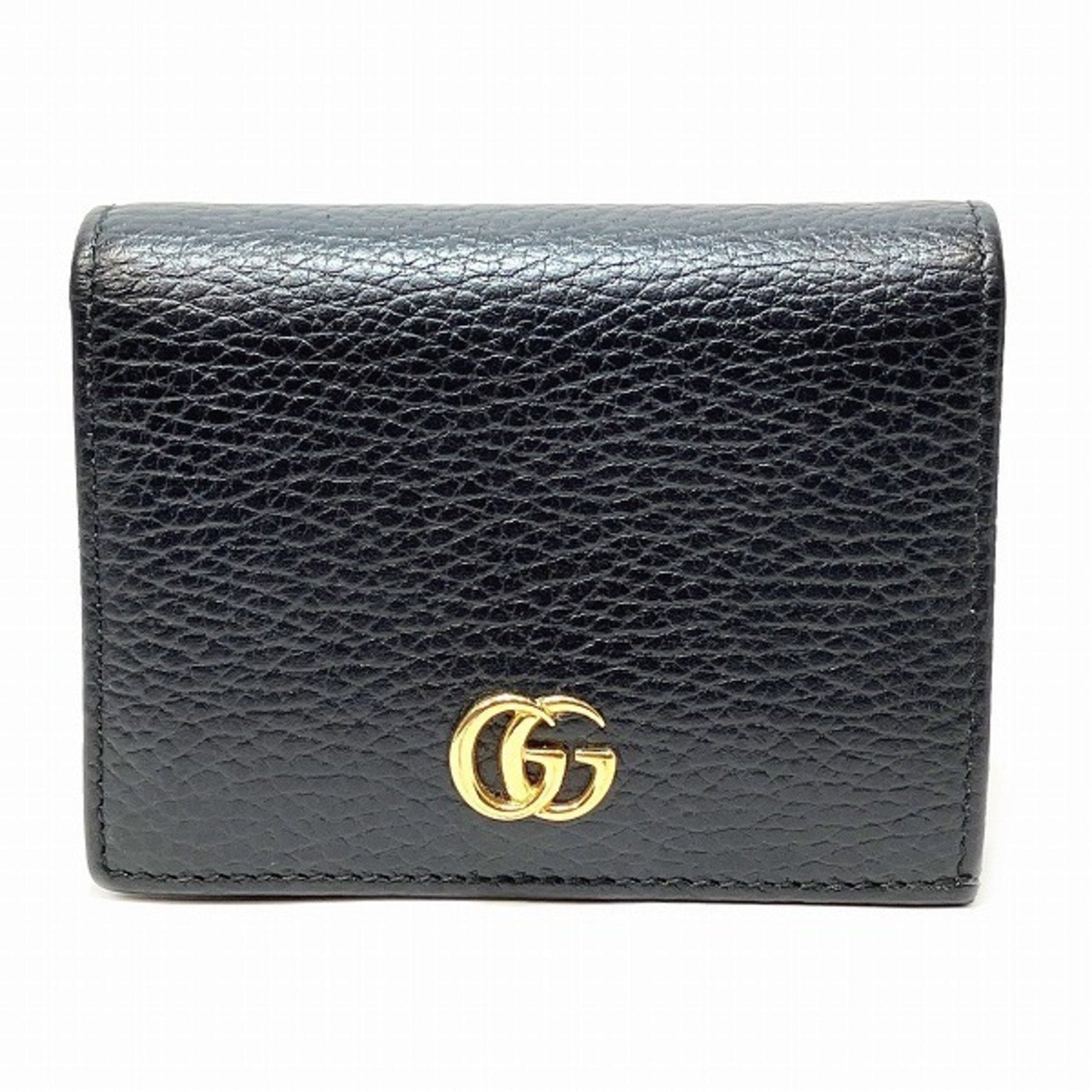 Gucci Black Leather Wallet (Bi-Fold) ()