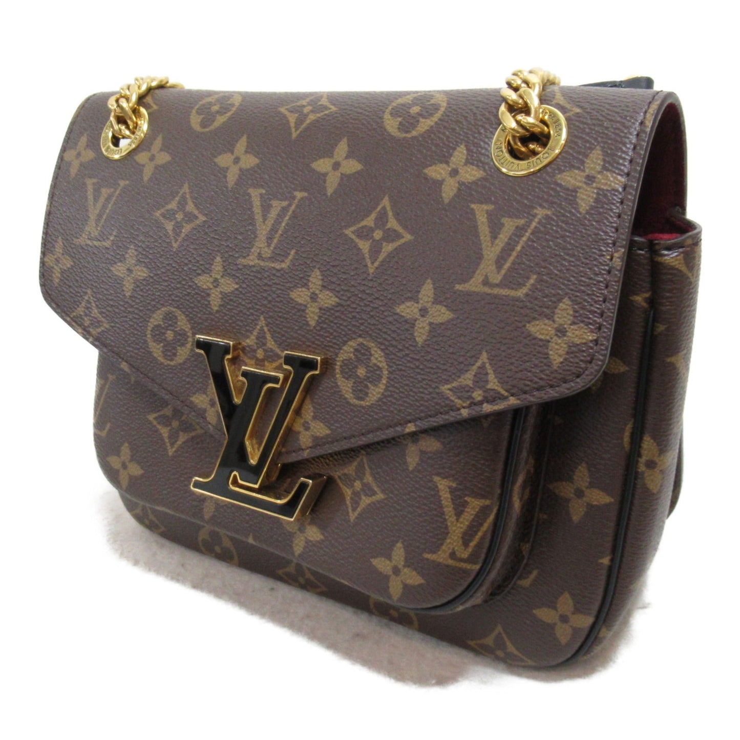 LOUIS VUITTON Passy Shoulder Bag Brown PVC coated canvas M45592