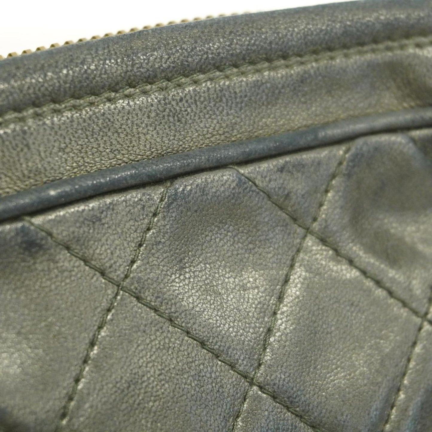 Chanel Shoulder Bag with Matelasse Bag, Lambskin, Black, Women's
