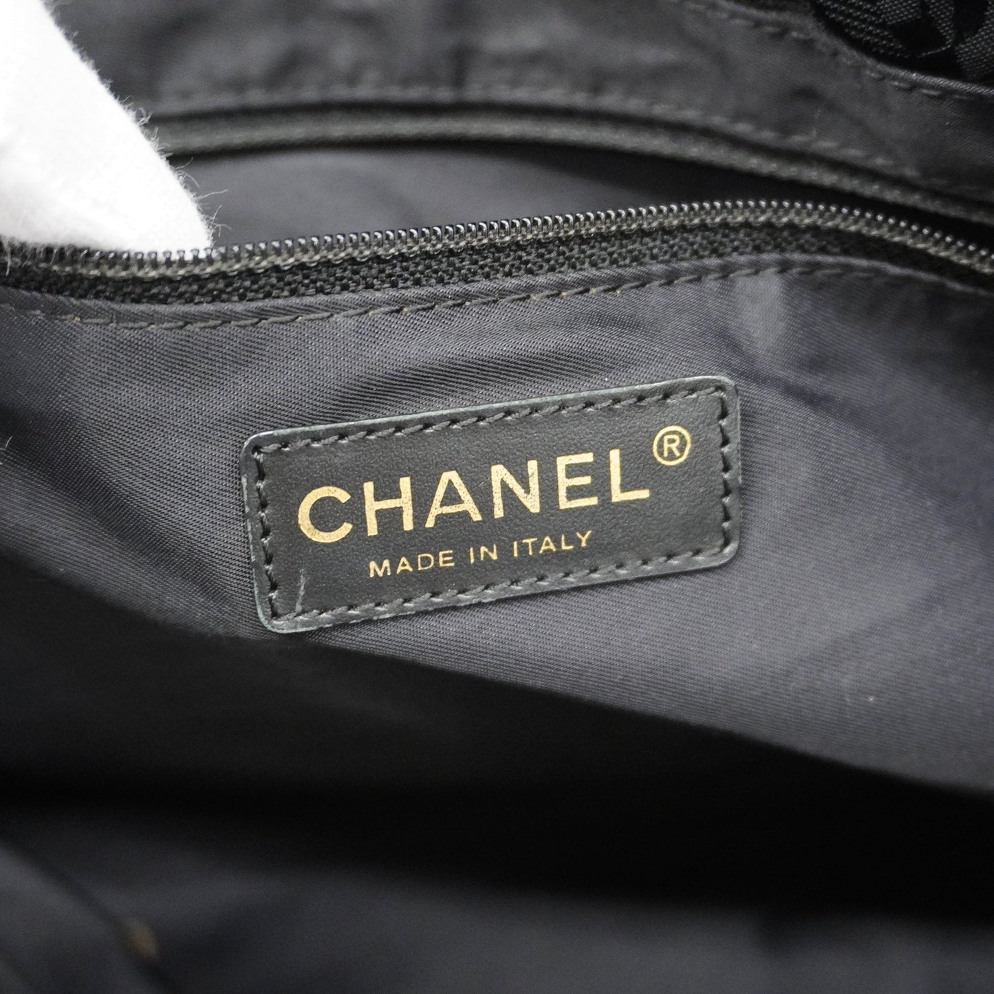 ChanelAuth  New Travel Line Tote Bag Women's Nylon Canvas Tote Bag Black