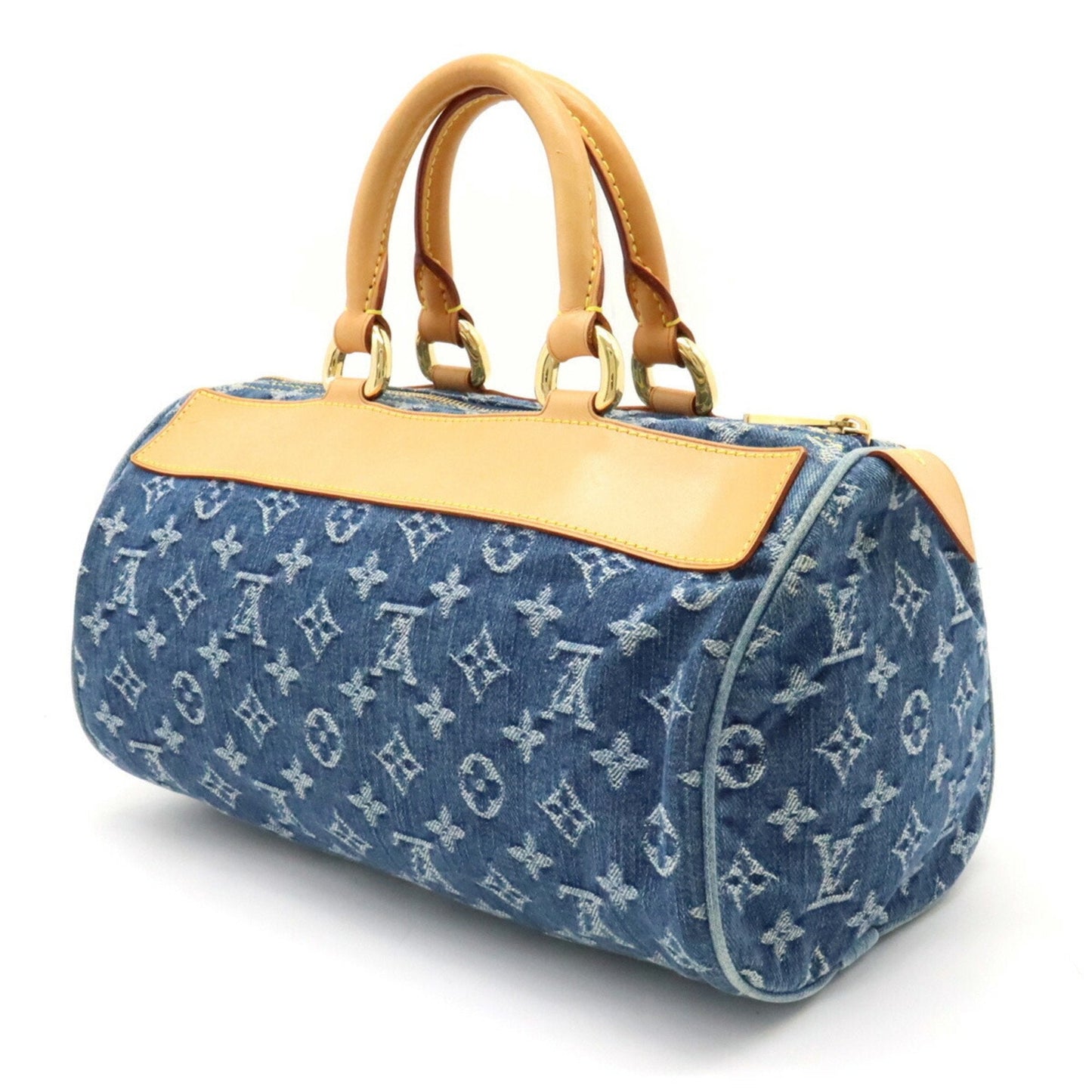 LOUIS VUITTON Monogram Neo Speedy Handbag Boston Bag Blue M95019