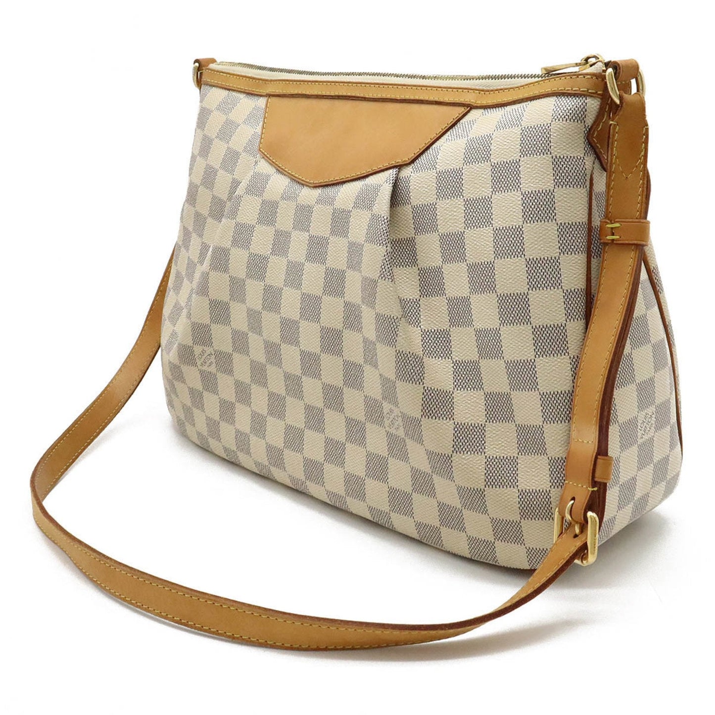 LOUIS VUITTON Damier Azur Syracuse MM Shoulder Bag N41112