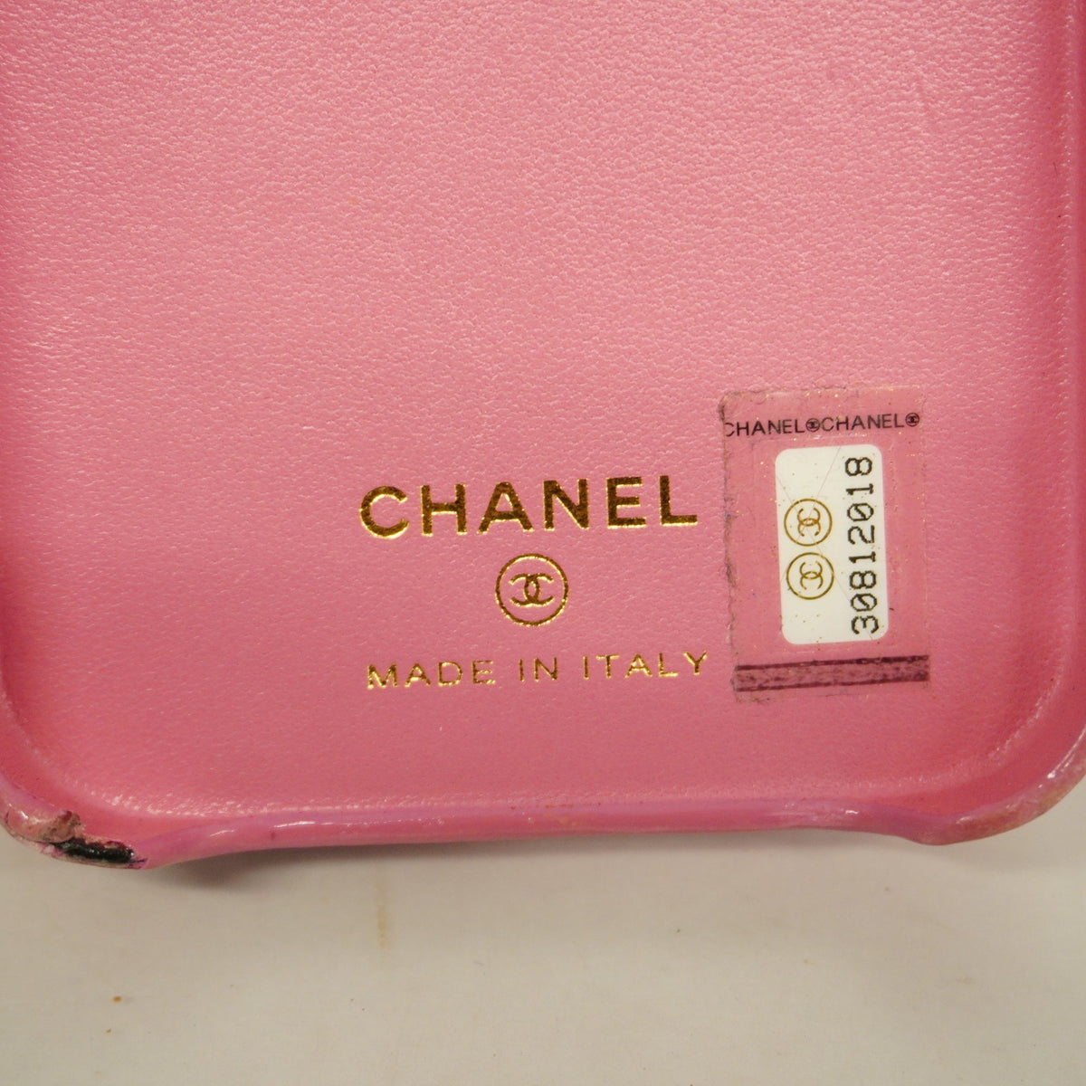 ChanelAuth  Matelasse Women's Bag Accessory Pink Smartphone case chain shoulder