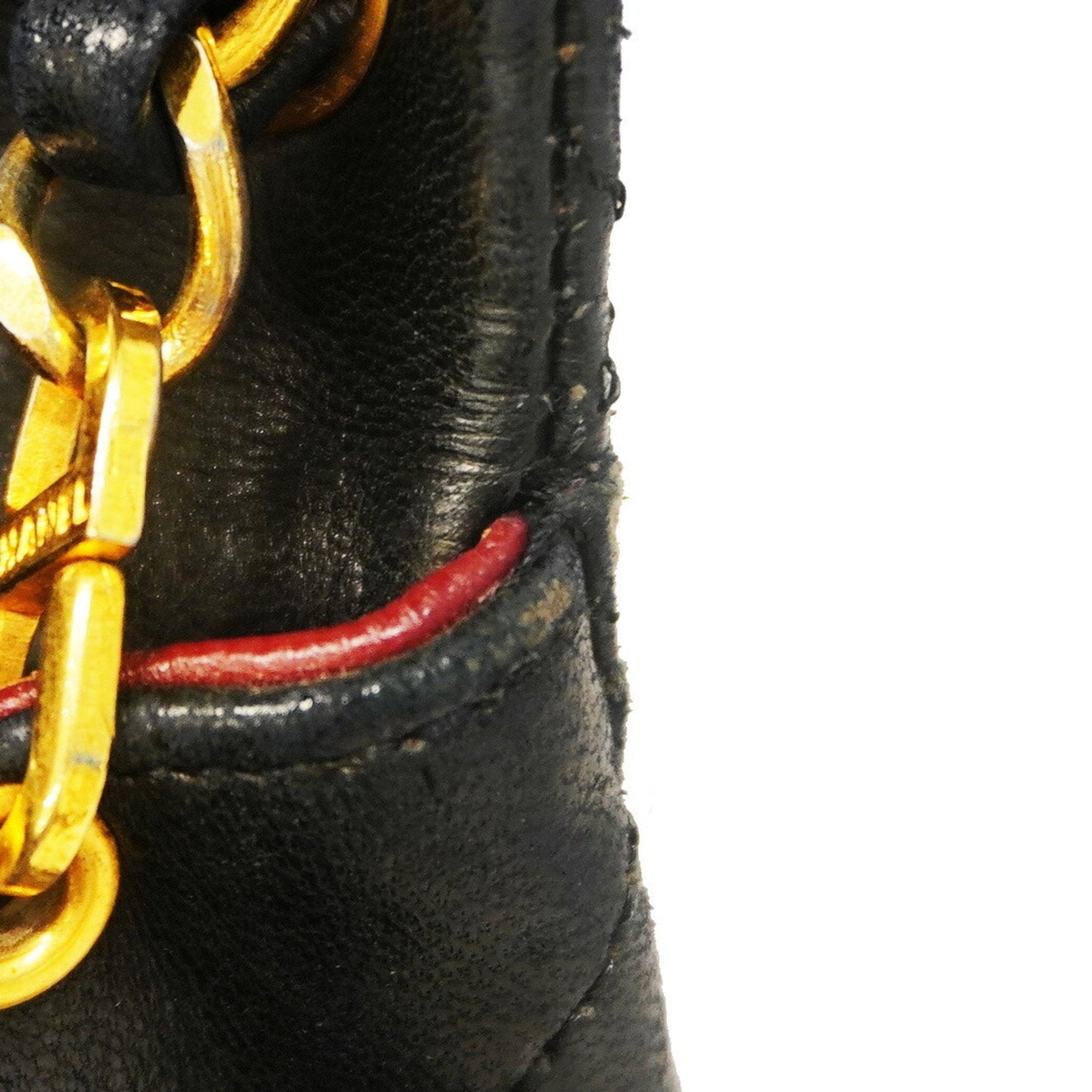 Chanel Shoulder Bag Matelasse Chain Lambskin Black Women's
