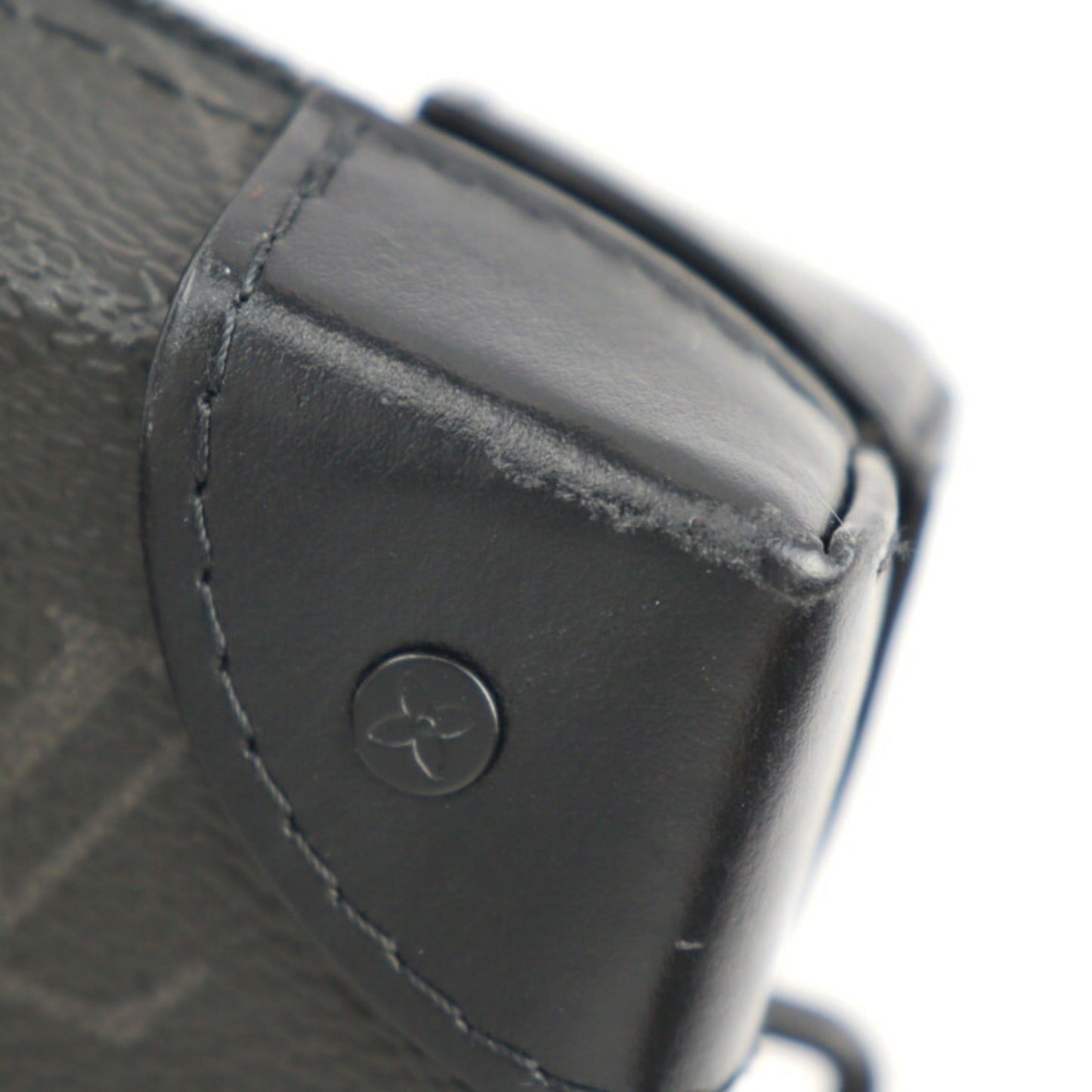 LOUIS VUITTON Soft Trunk Wallet Shoulder Bag M69838 Monogram Eclipse Leather Black Pochette 2WAY Clutch Second Vuitton