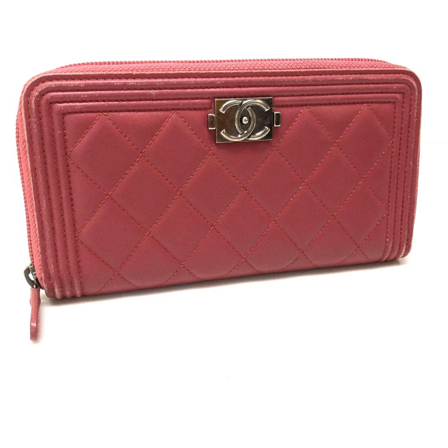 Chanel A68733 Boy chanel Zip Around Long Wallet Long Wallet Rose