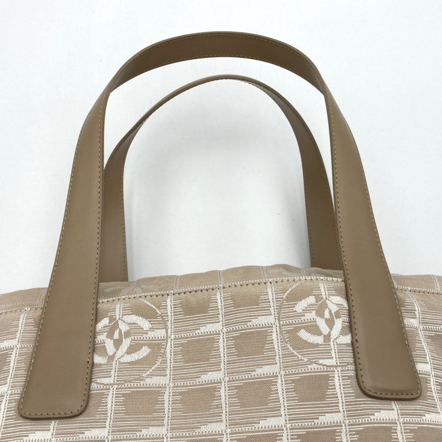 CHANEL New Travel Tote Bag Handbag Beige Nylon Women's /Seal Included